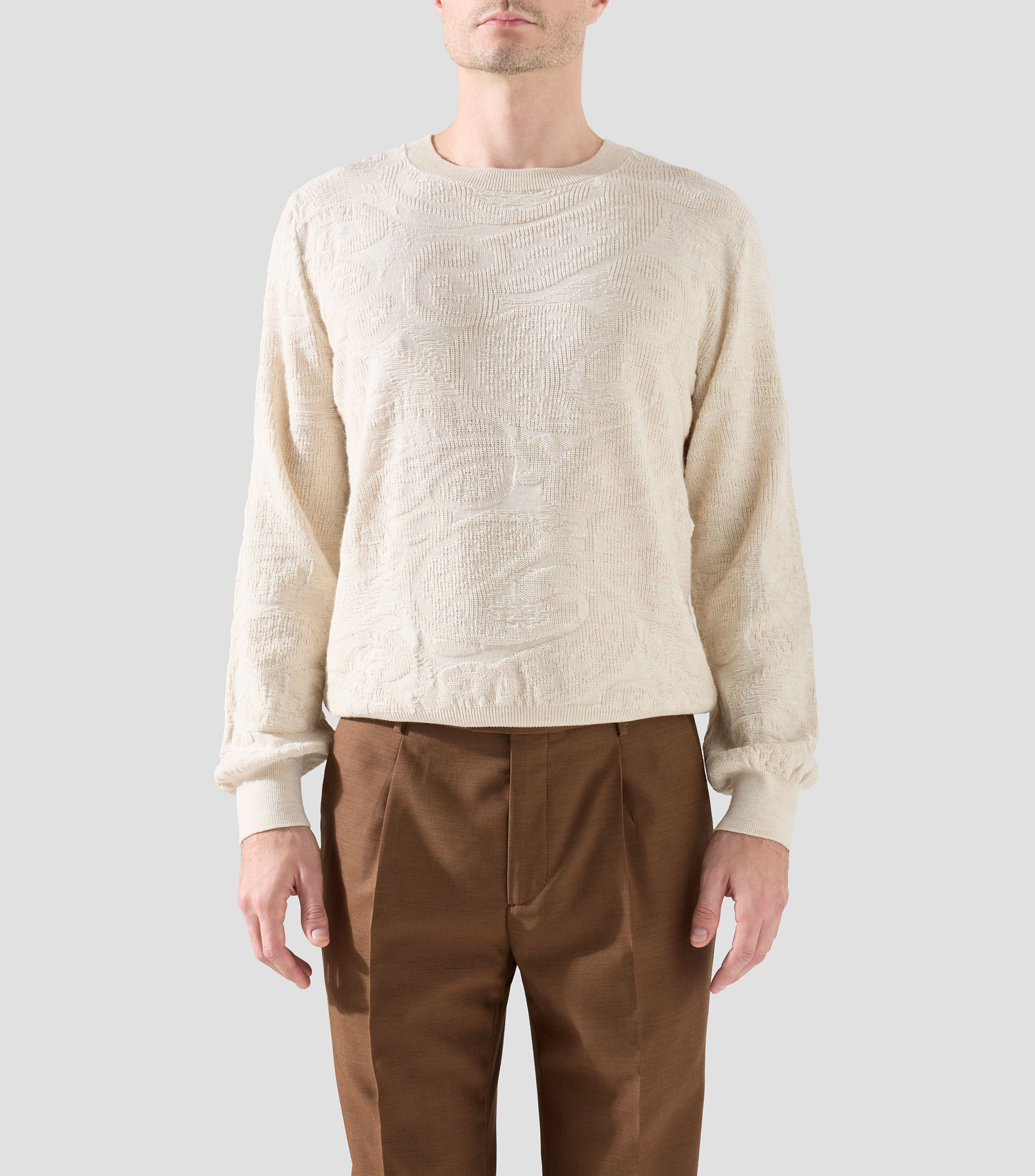 Suéter cuello redondo Hombre