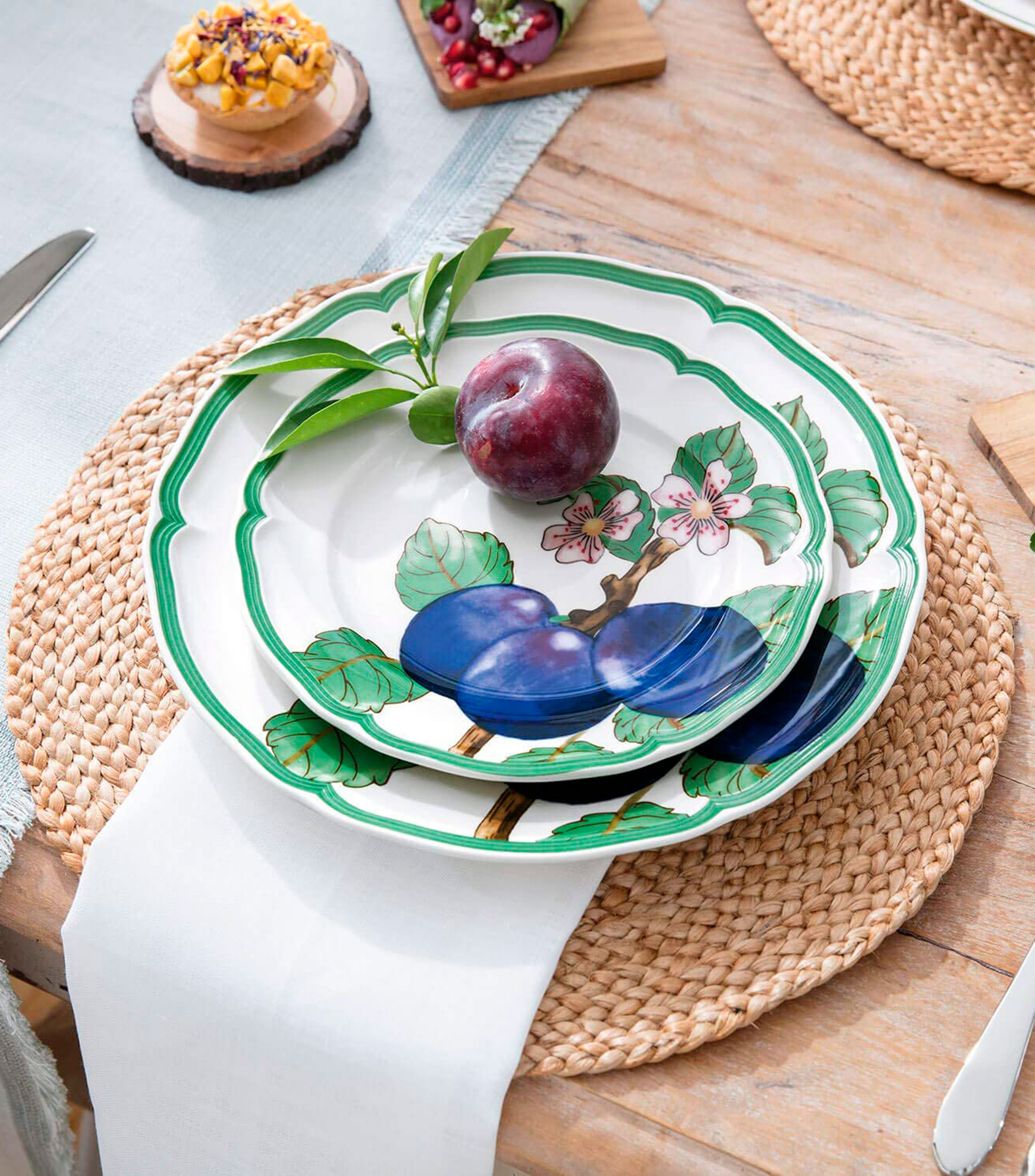 MODERN FRUITS BOWL FLAT SET 4PCS