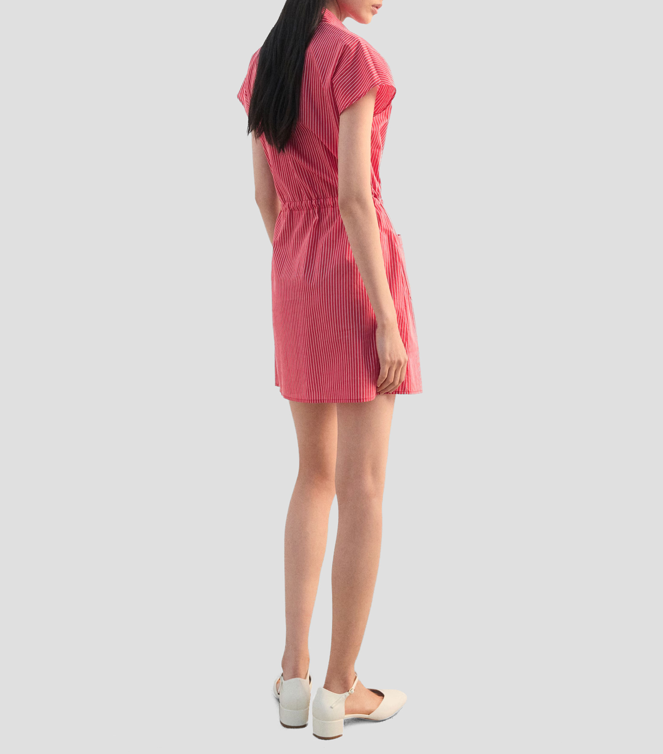 Vestido corto líneas Mujer