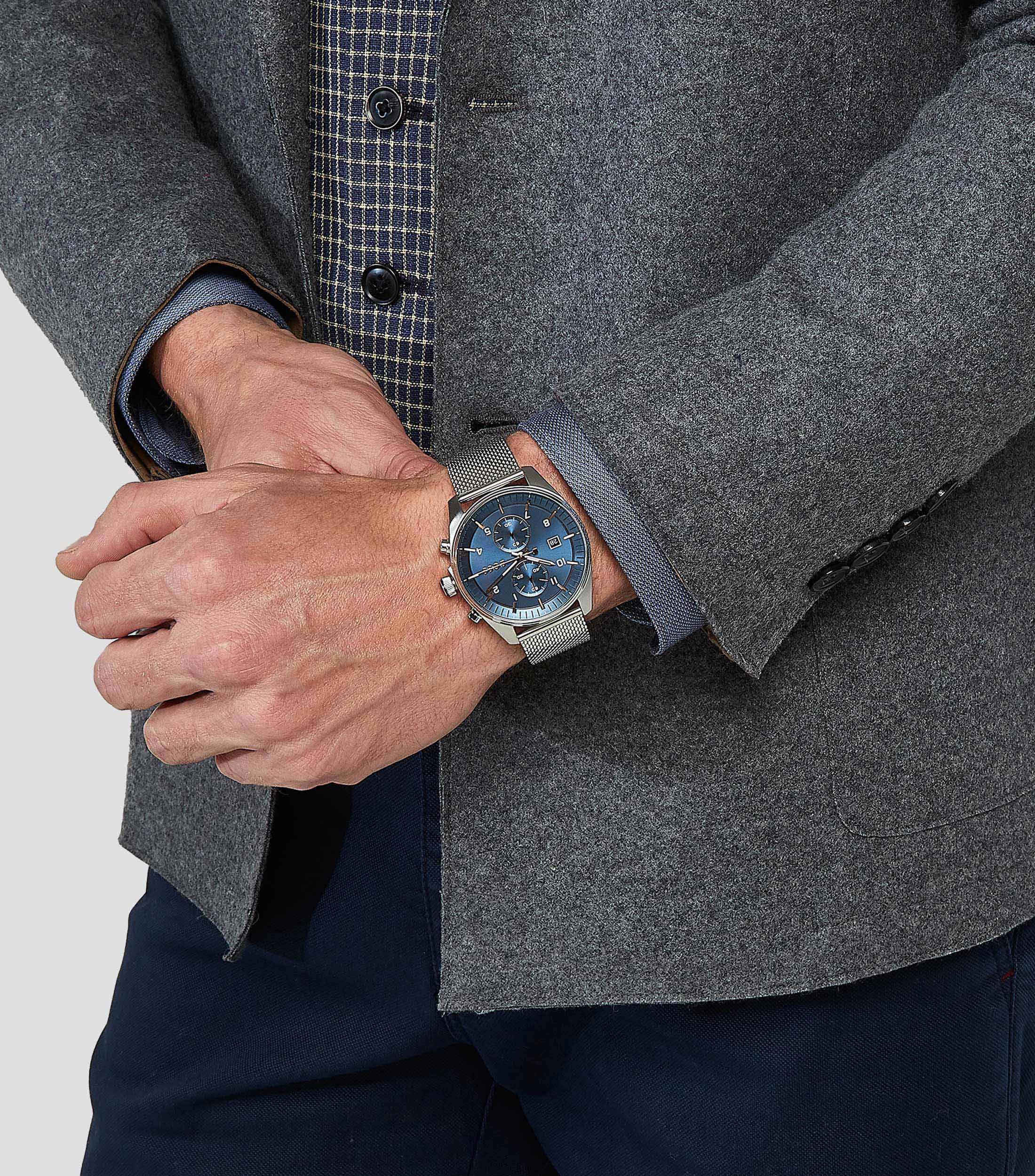 Reloj para Hombre Skytravel Casual, Plateado