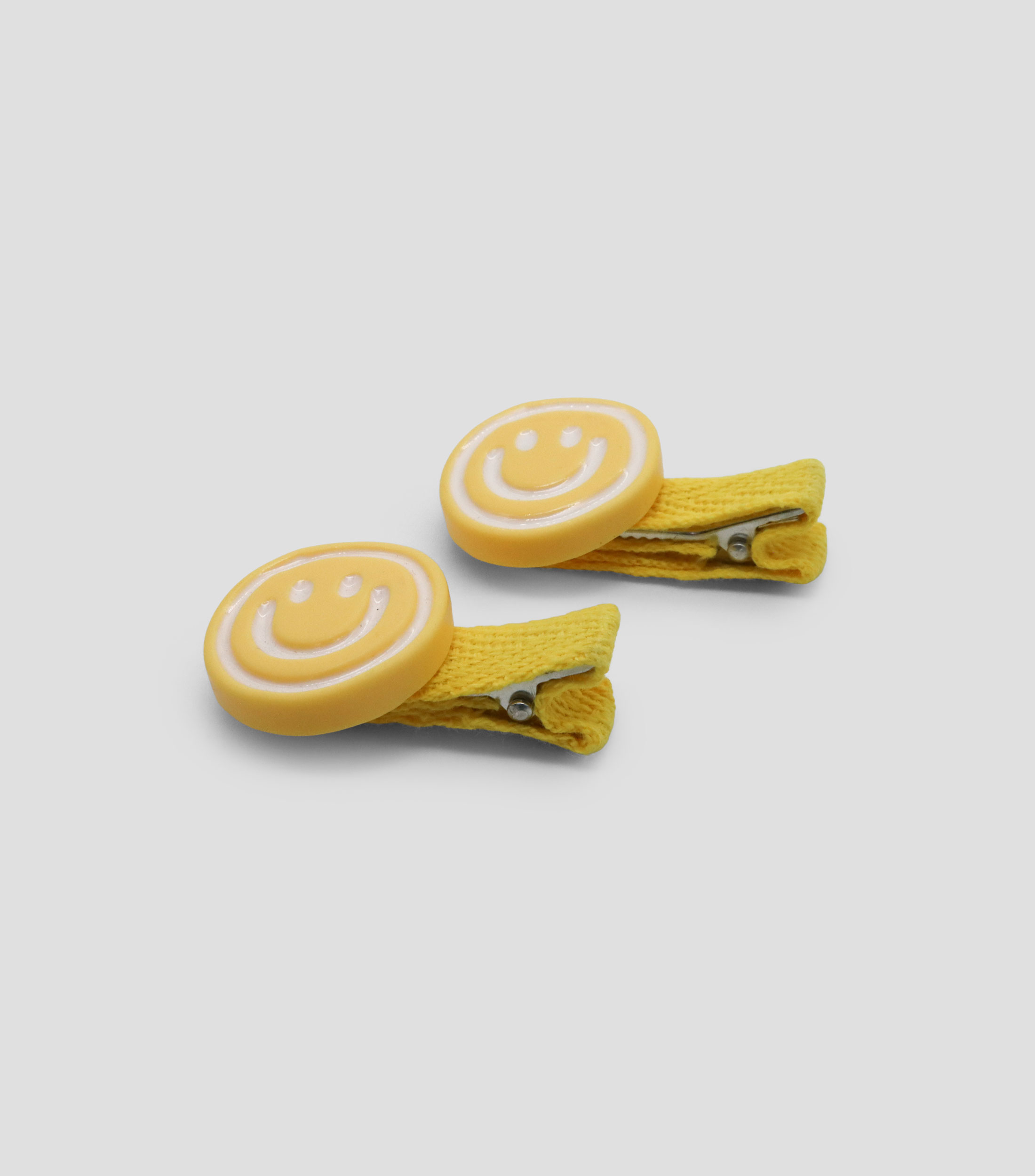 Broches amarillos Happy Face Niña