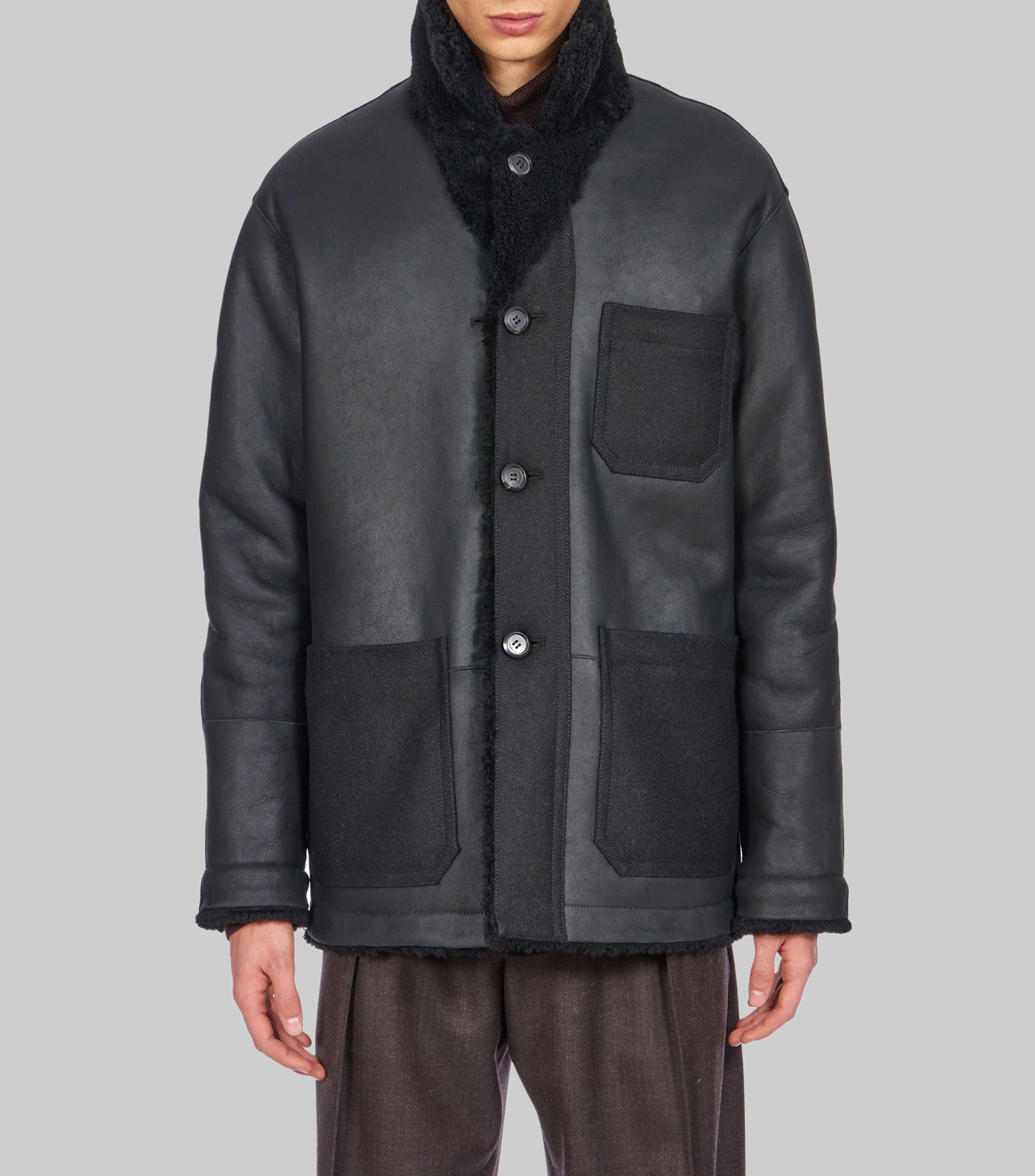 Chaqueta de Borrego Reversible Hombre