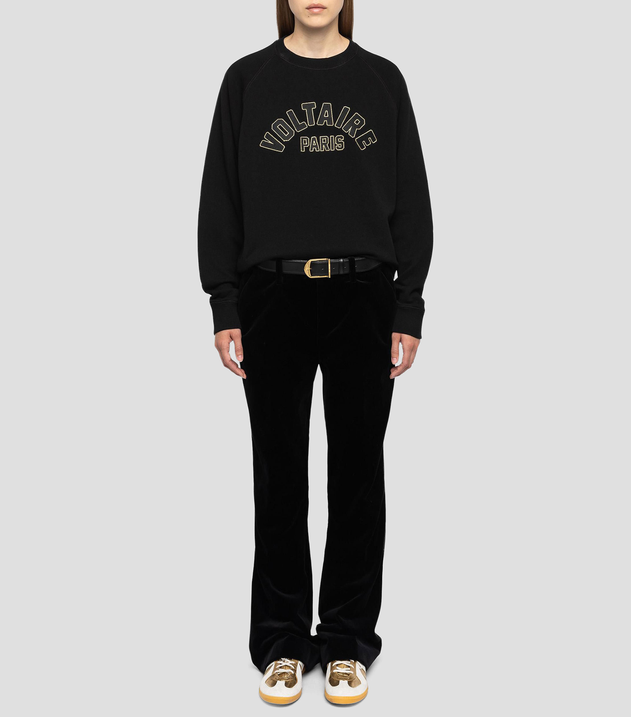 Sudadera con bordado Mujer