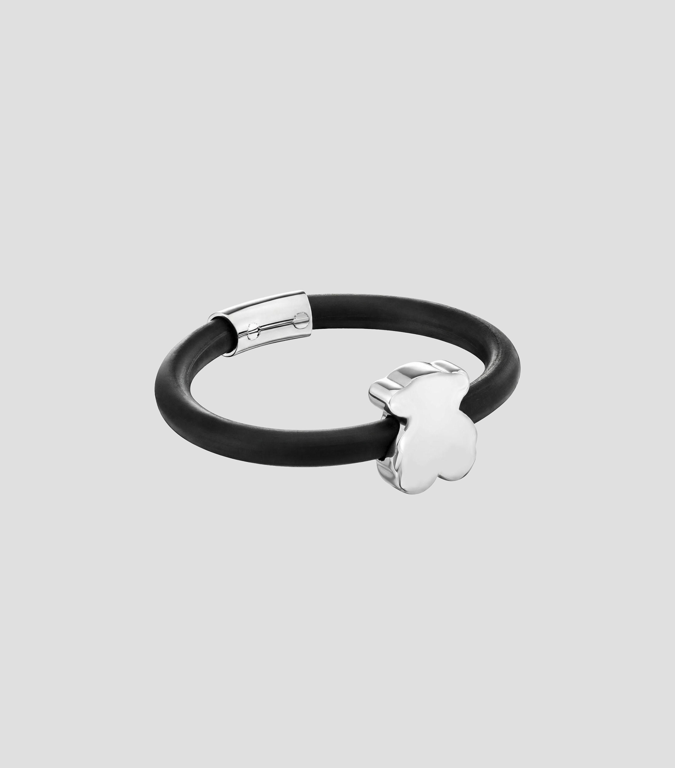 Anillo Bold Motif Oso en plata Mujer