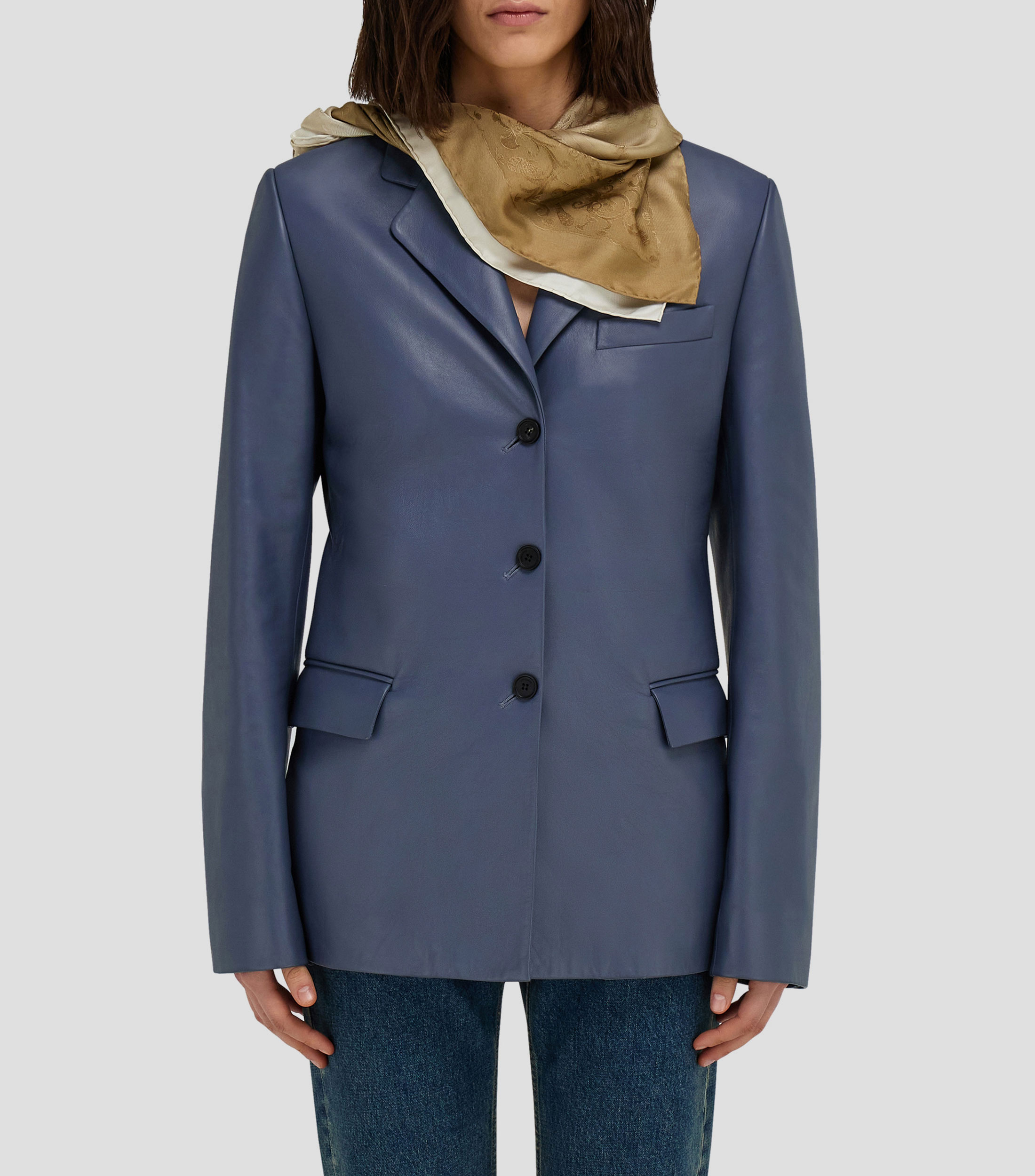 Pañuelo de seda jacquard Palazzo Mujer