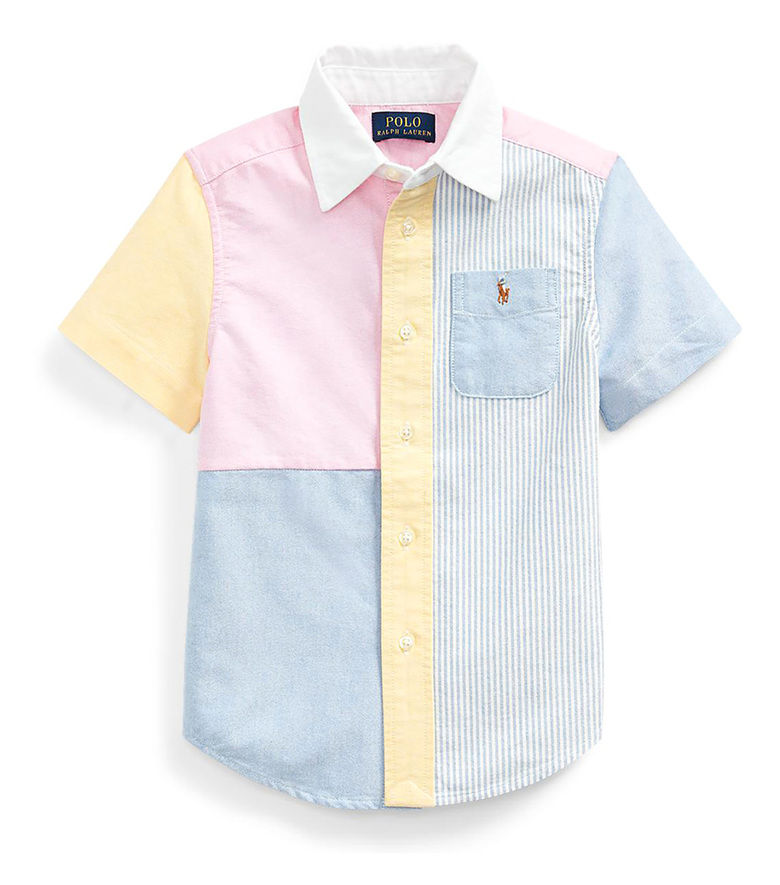 Polo Ralph Lauren Camisa con bloques de color manga corta Nino El Palacio de Hierro
