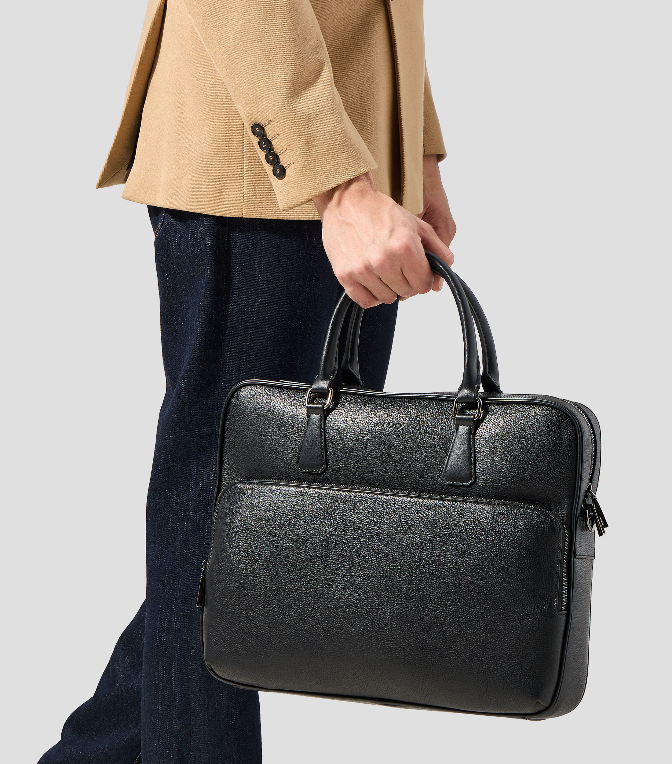Bolso messenger liso Hombre