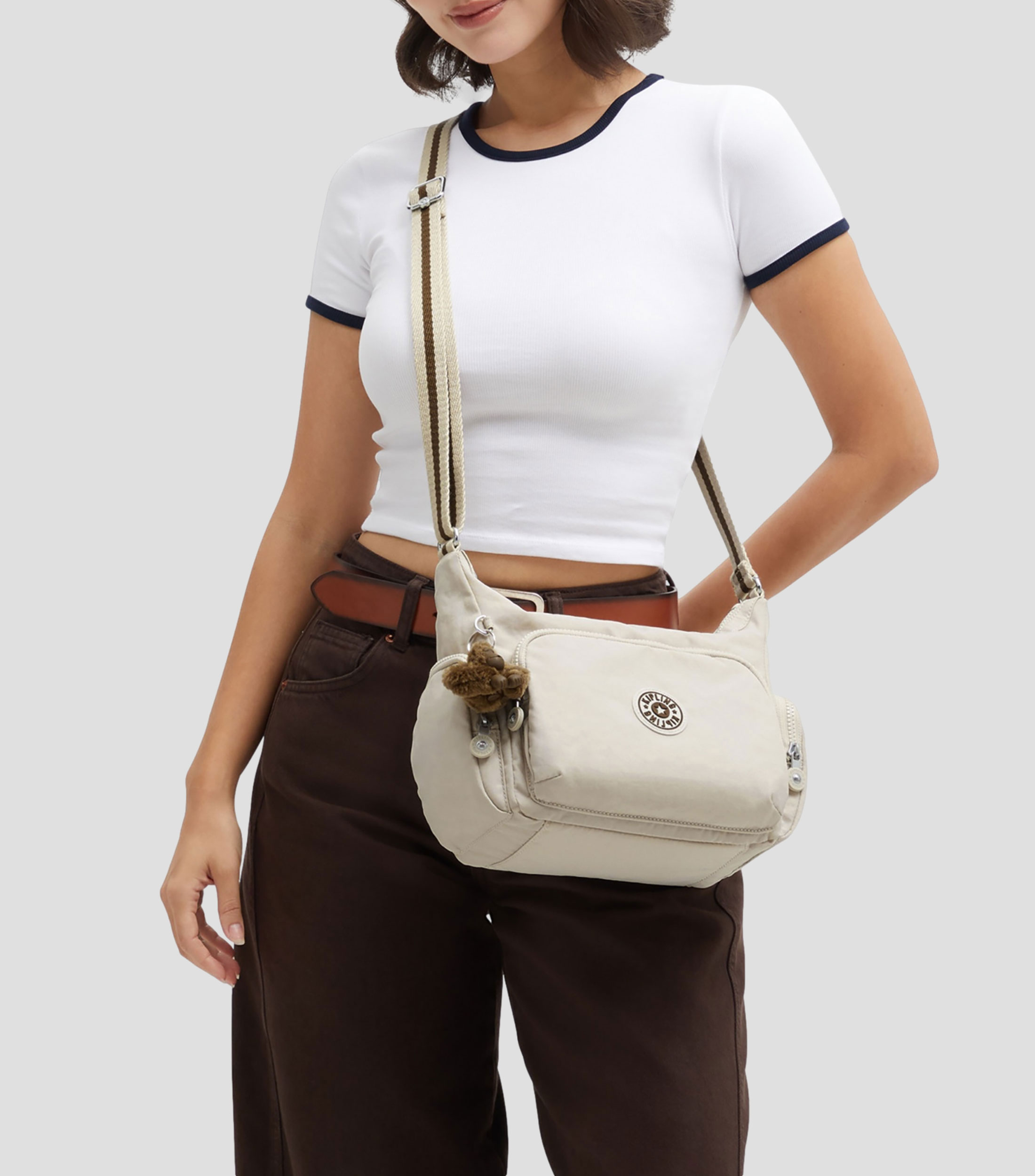 Bolsa crossbody beige Gabb lisa Mujer