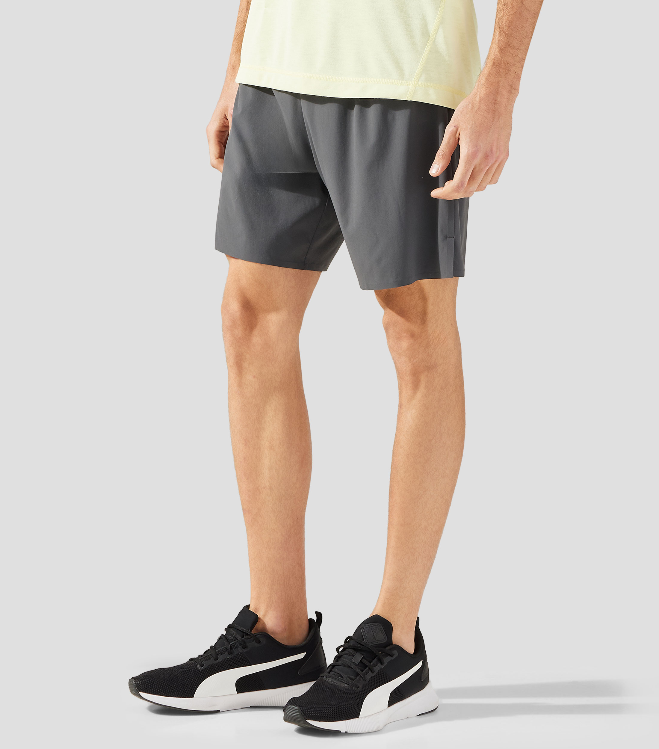 Short de entrenamiento liso Hombre