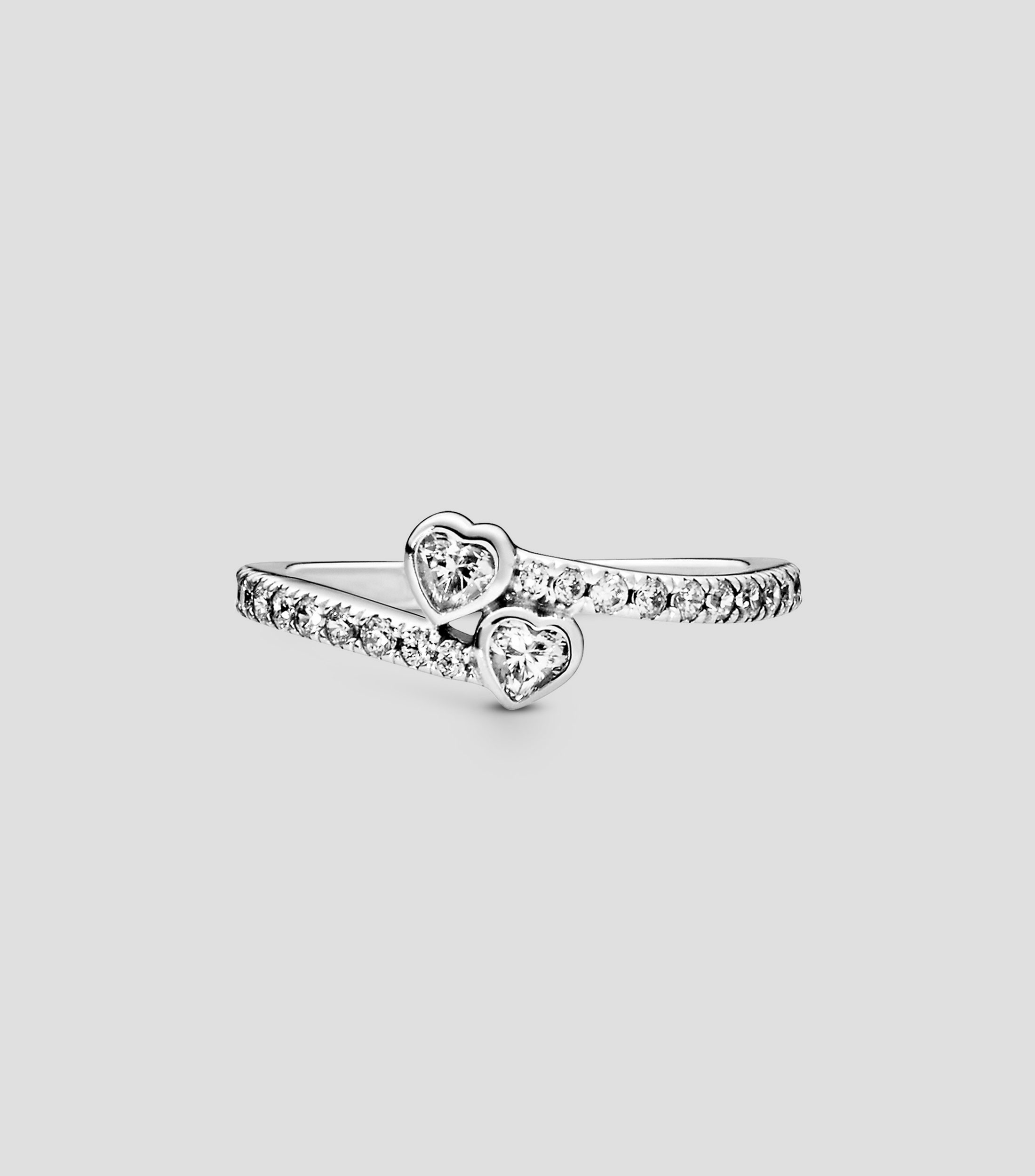 Anillo en plata .925 Forever Hearts con circonitas cúbicas Mujer