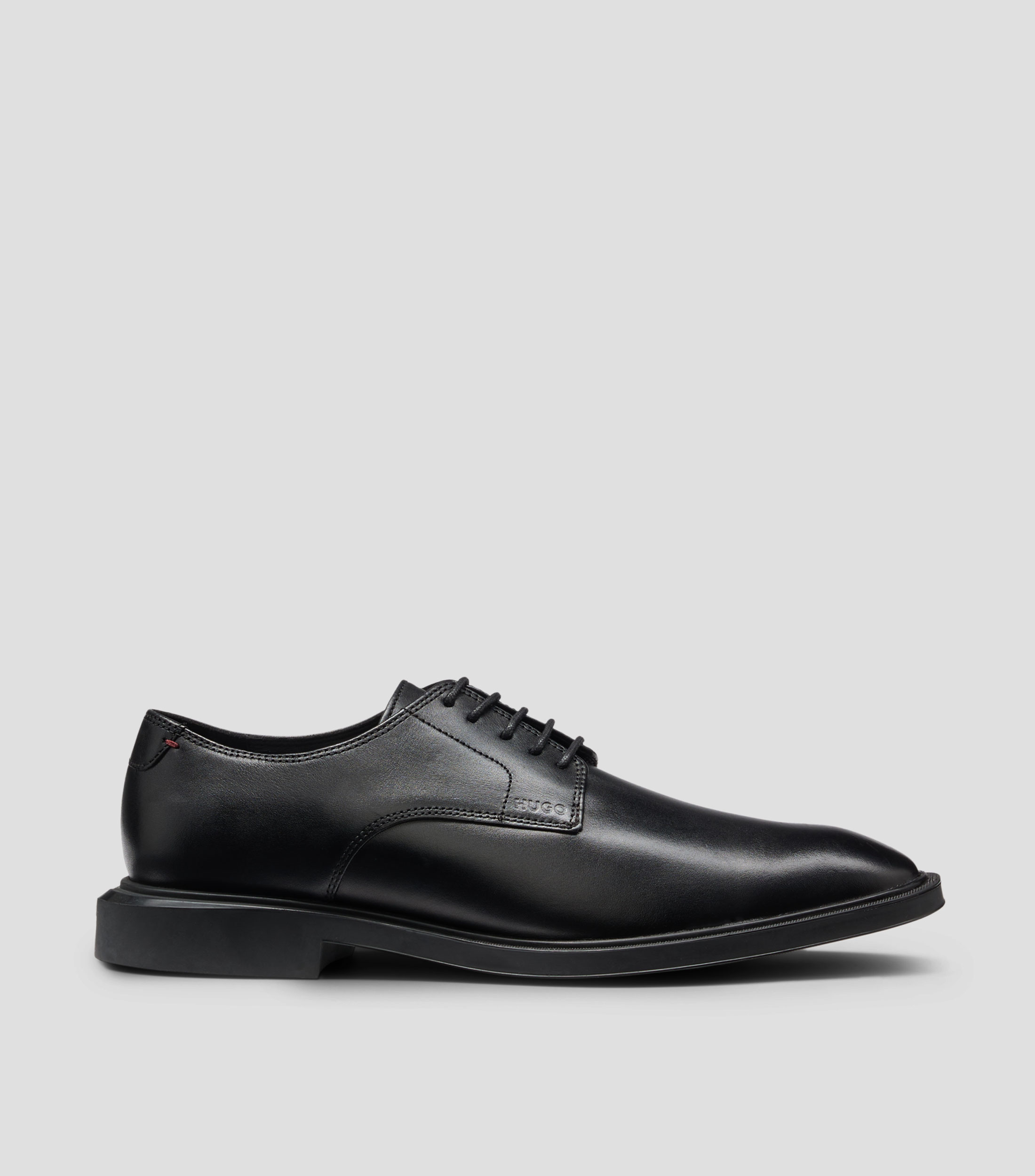 Zapatos Derby HUGO de piel con logo grabado Hombre