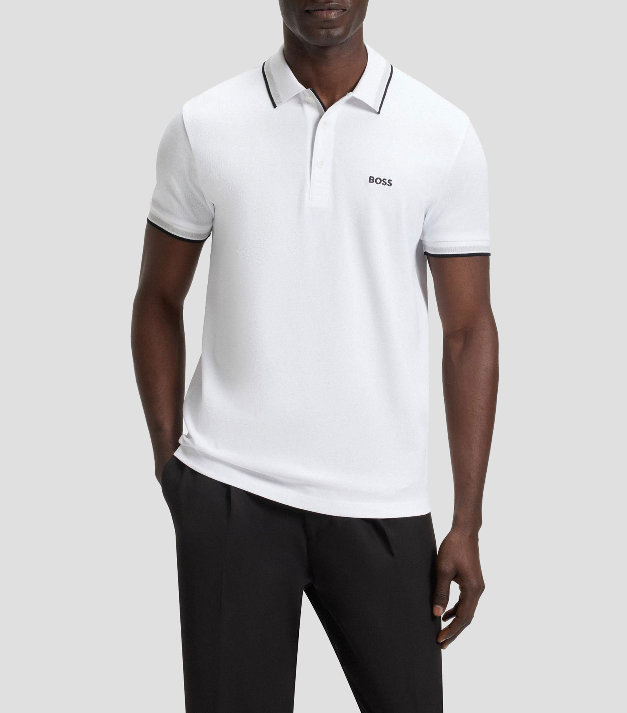 Playera tipo polo Paddy en piqué de algodón Hombre