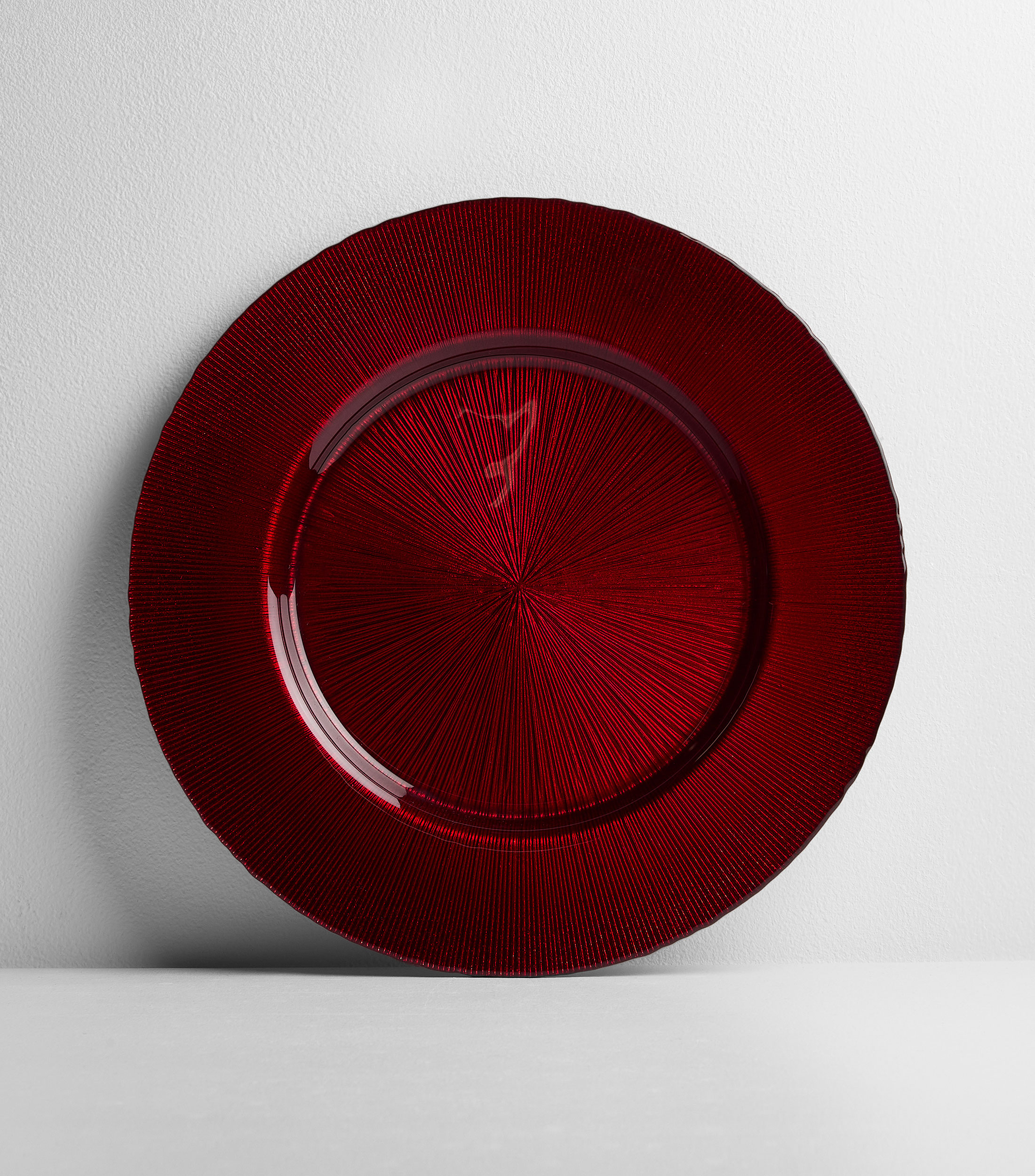 Plato Base Elite, Rojo Glitter
