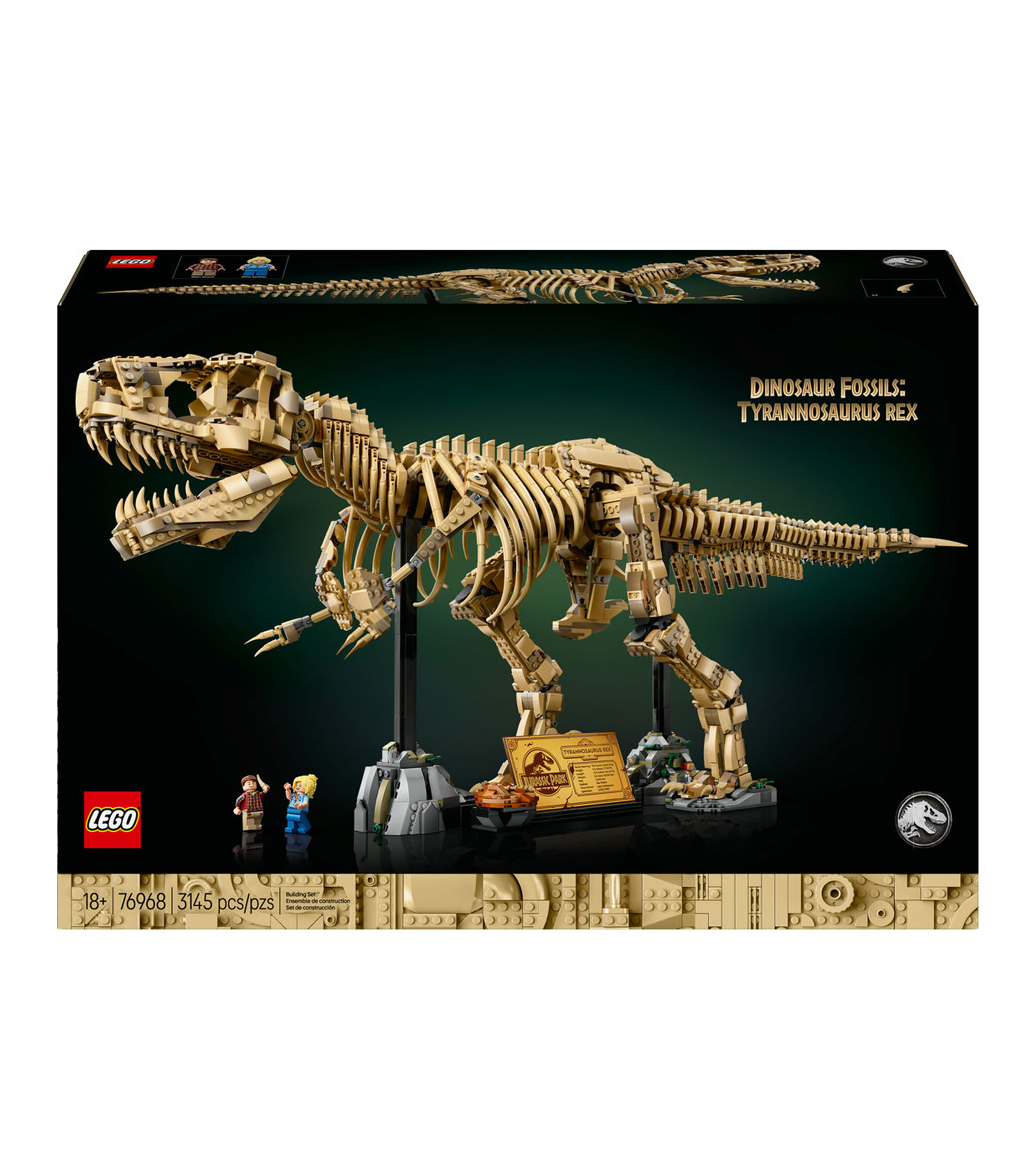Lego Jurassic World Fósiles de Dinosaurio Tyrannosaurus Rex 76968