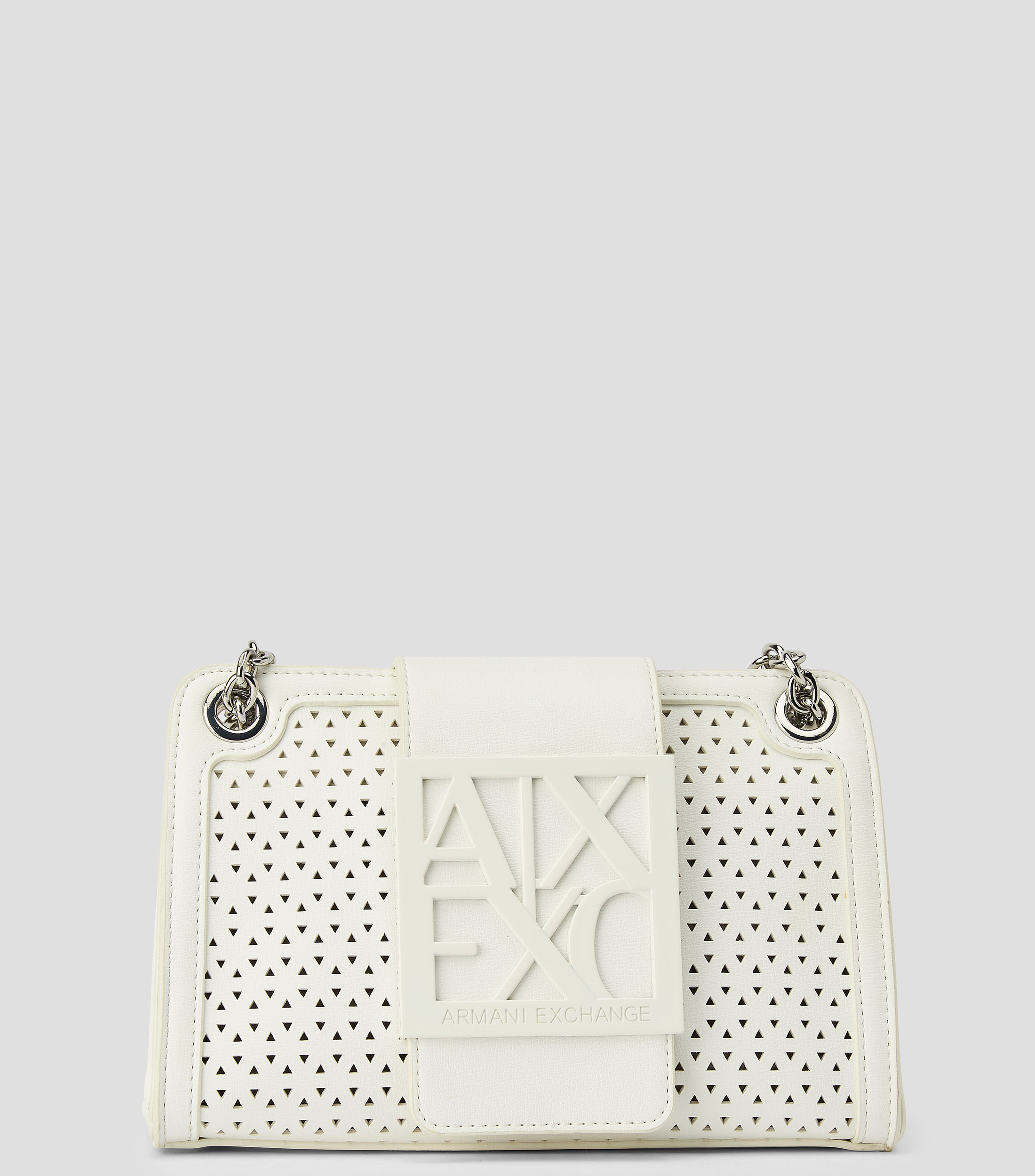 Bolsa crossbody mini blanca lisa Mujer