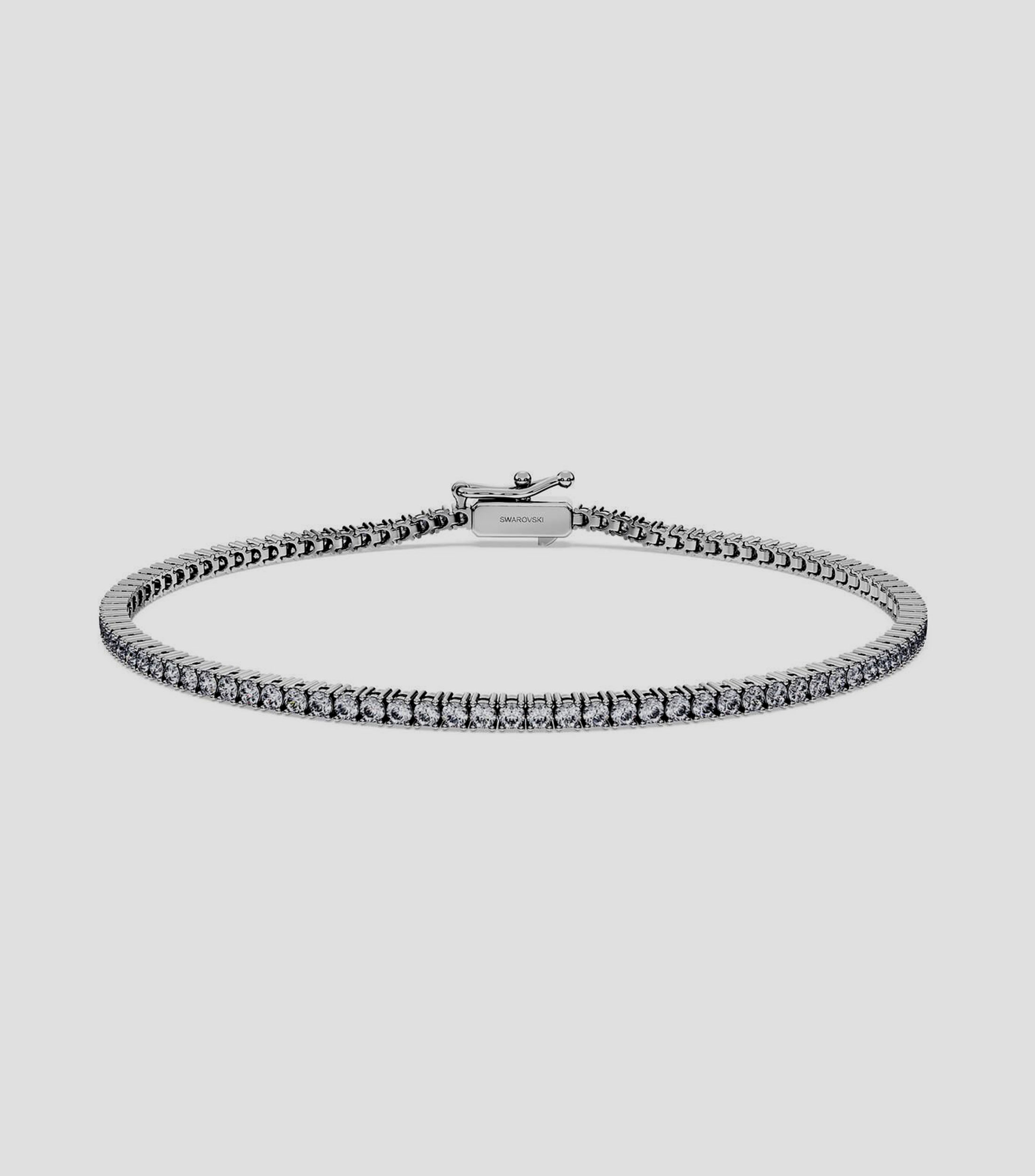Brazalete en oro blanco de 18 kilates con diamantes Tennis Mujer