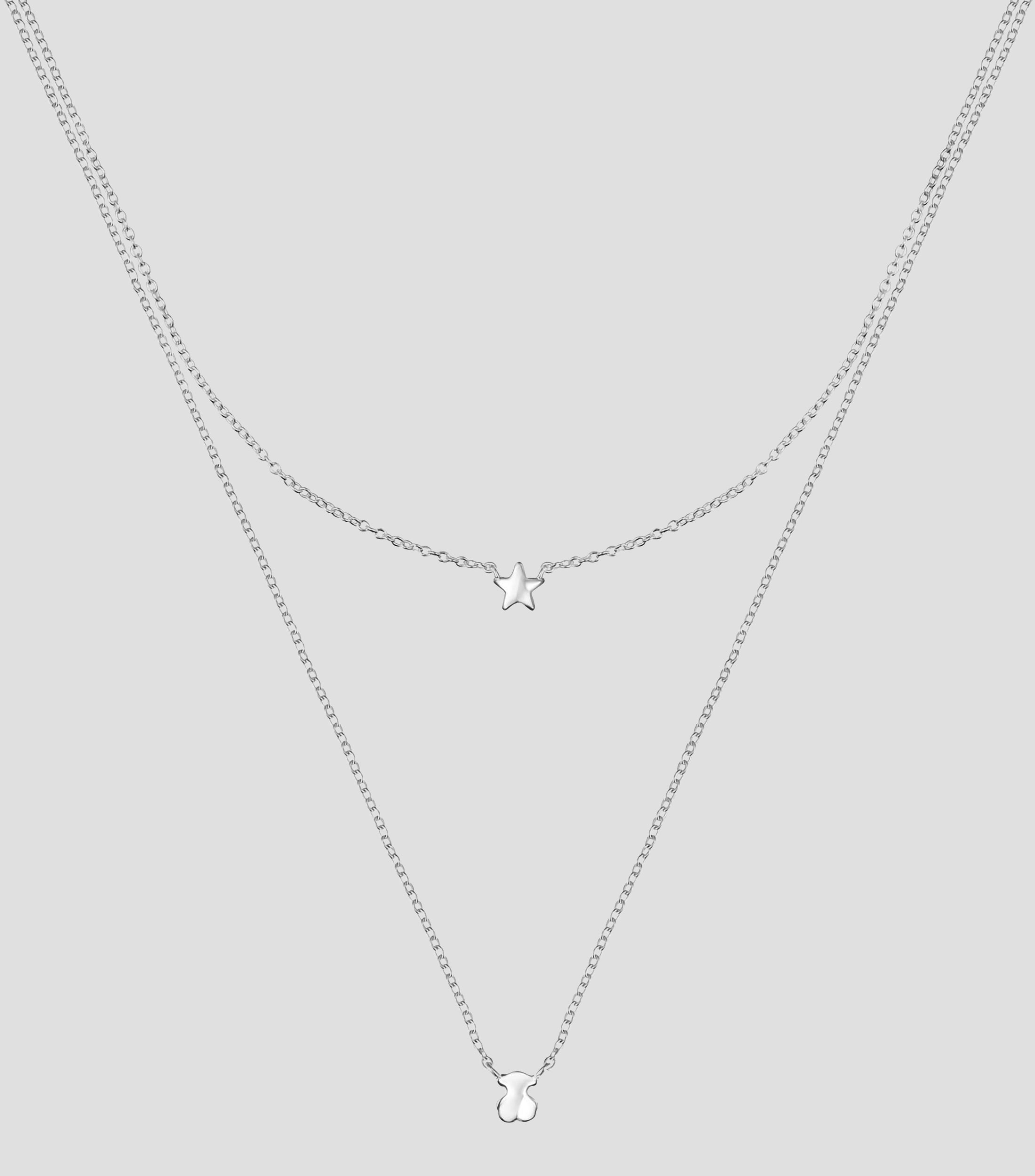 Collar Mini Icons en plata de ley Mujer