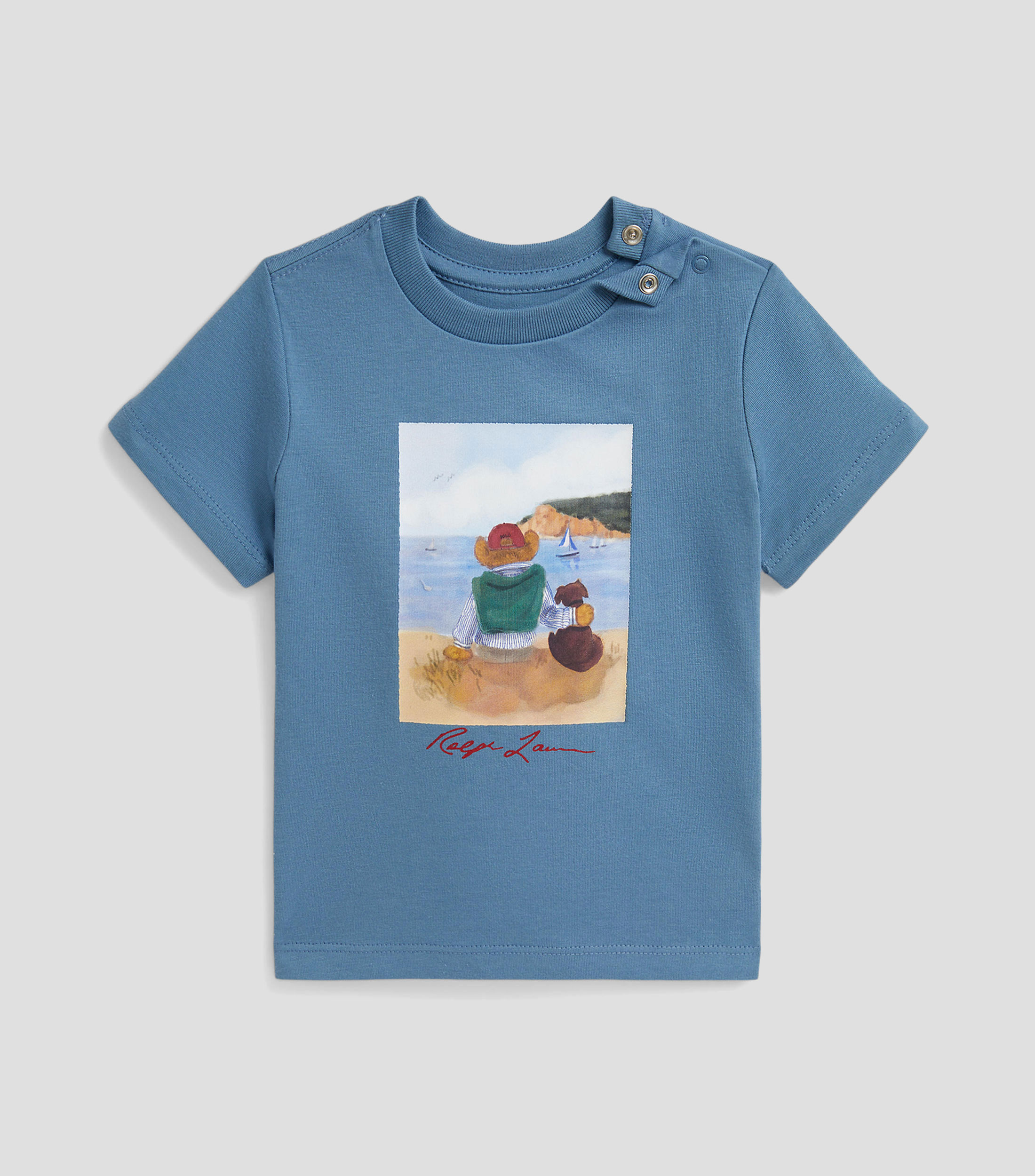 Playera cuello redondo manga corta estampada Niño