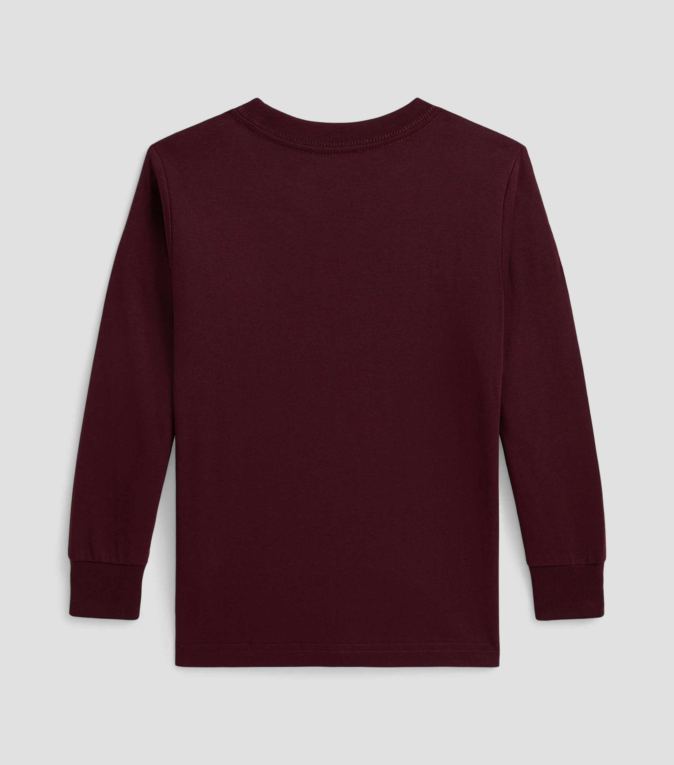 Playera cuello redondo manga larga sólida Niño
