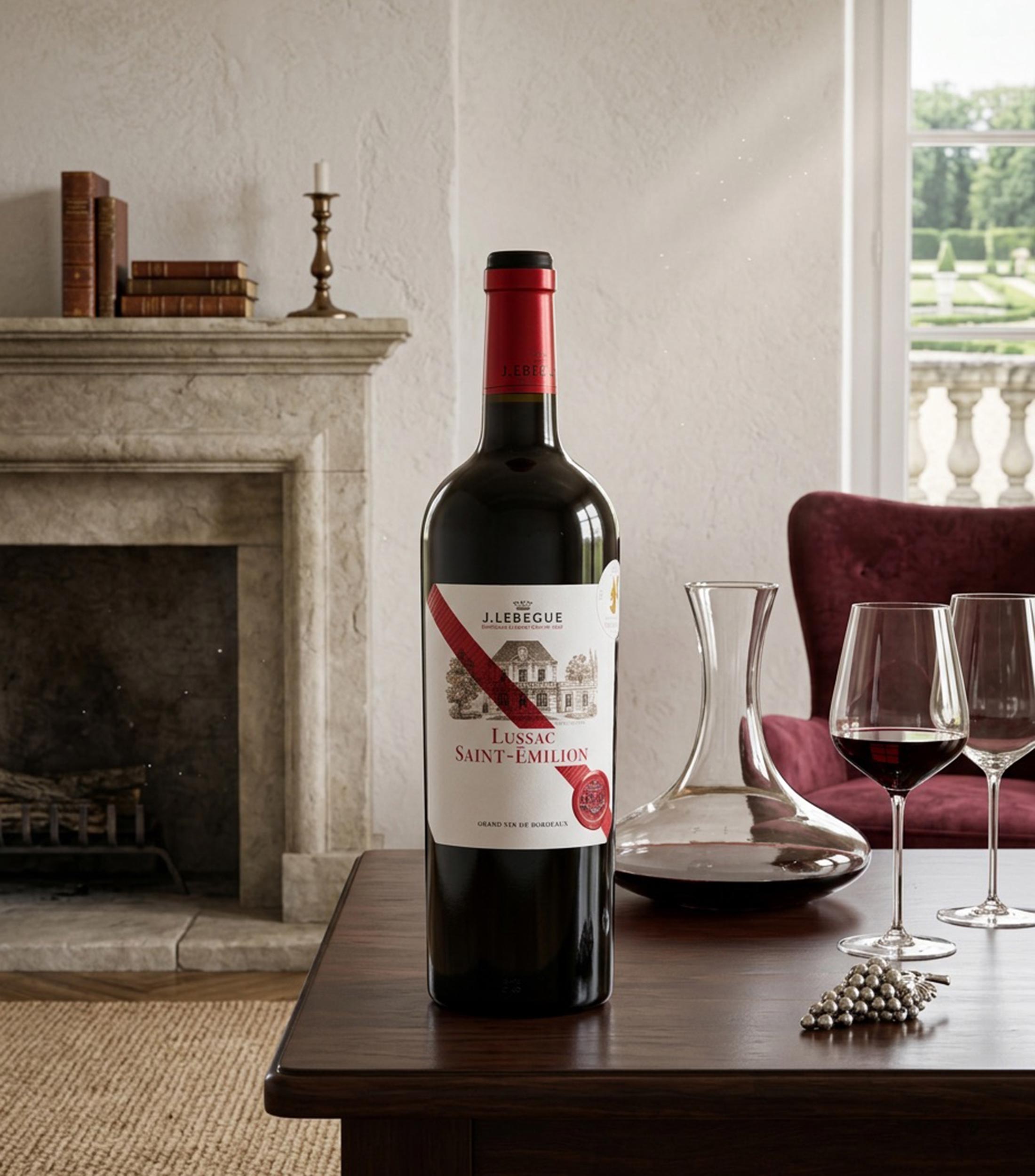 Vino Tinto Cabernet Sauvignon J. Lebegue Lussac-Saint-Emilion 2024, 750 ml