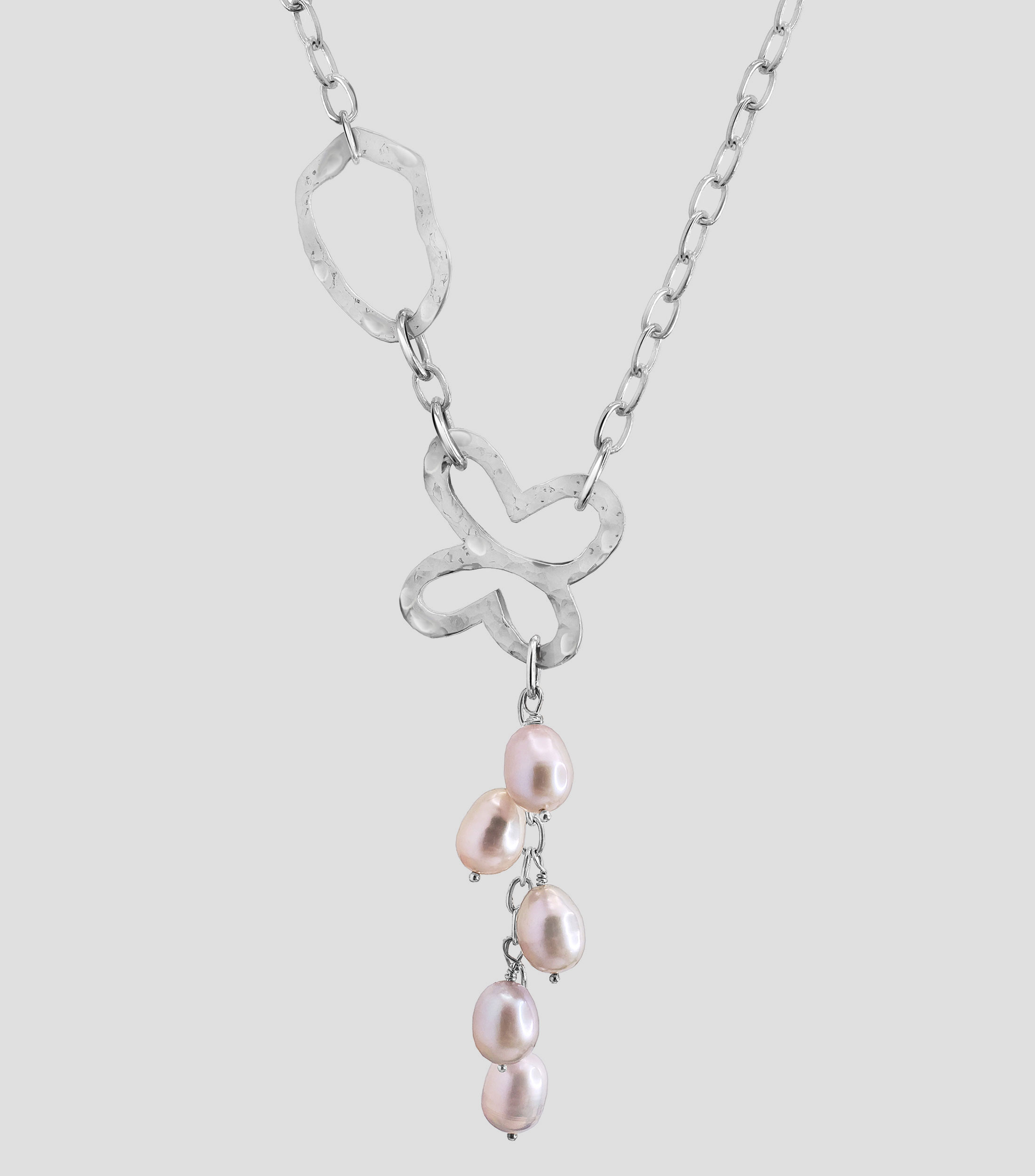Collar en Plata .925 Liberty con Perlas Mujer