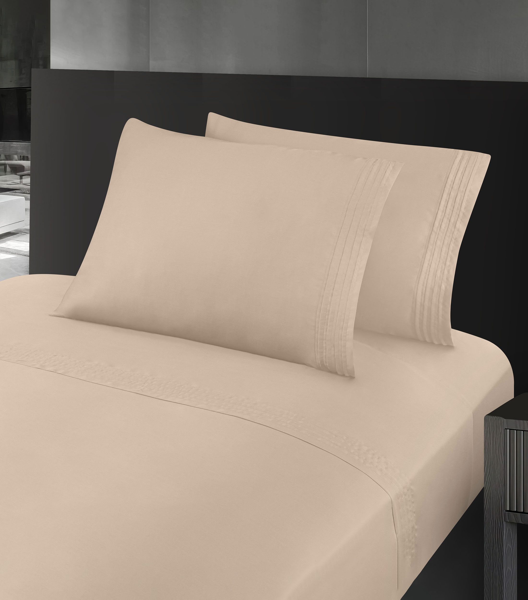 Juego de Sábanas Queen Size Aticus Taupe