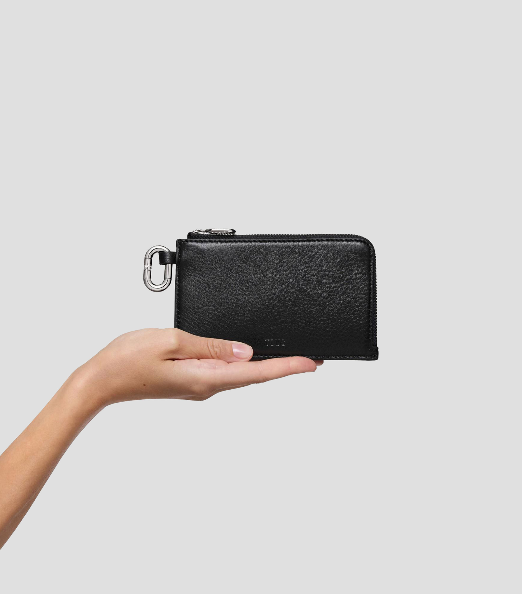 Monedero en piel vacuna Hold Mujer
