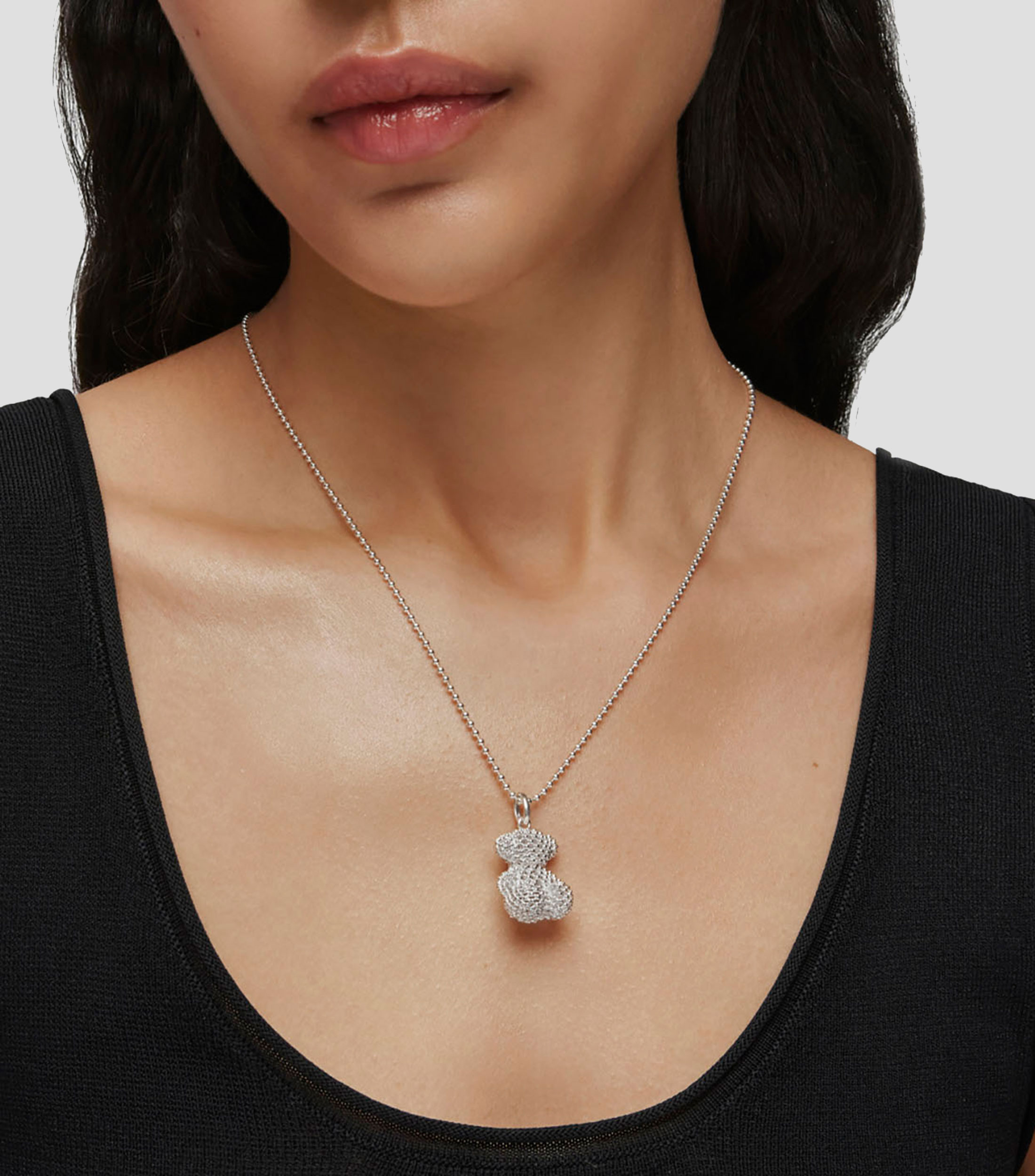 Dije Oso en plata Mujer