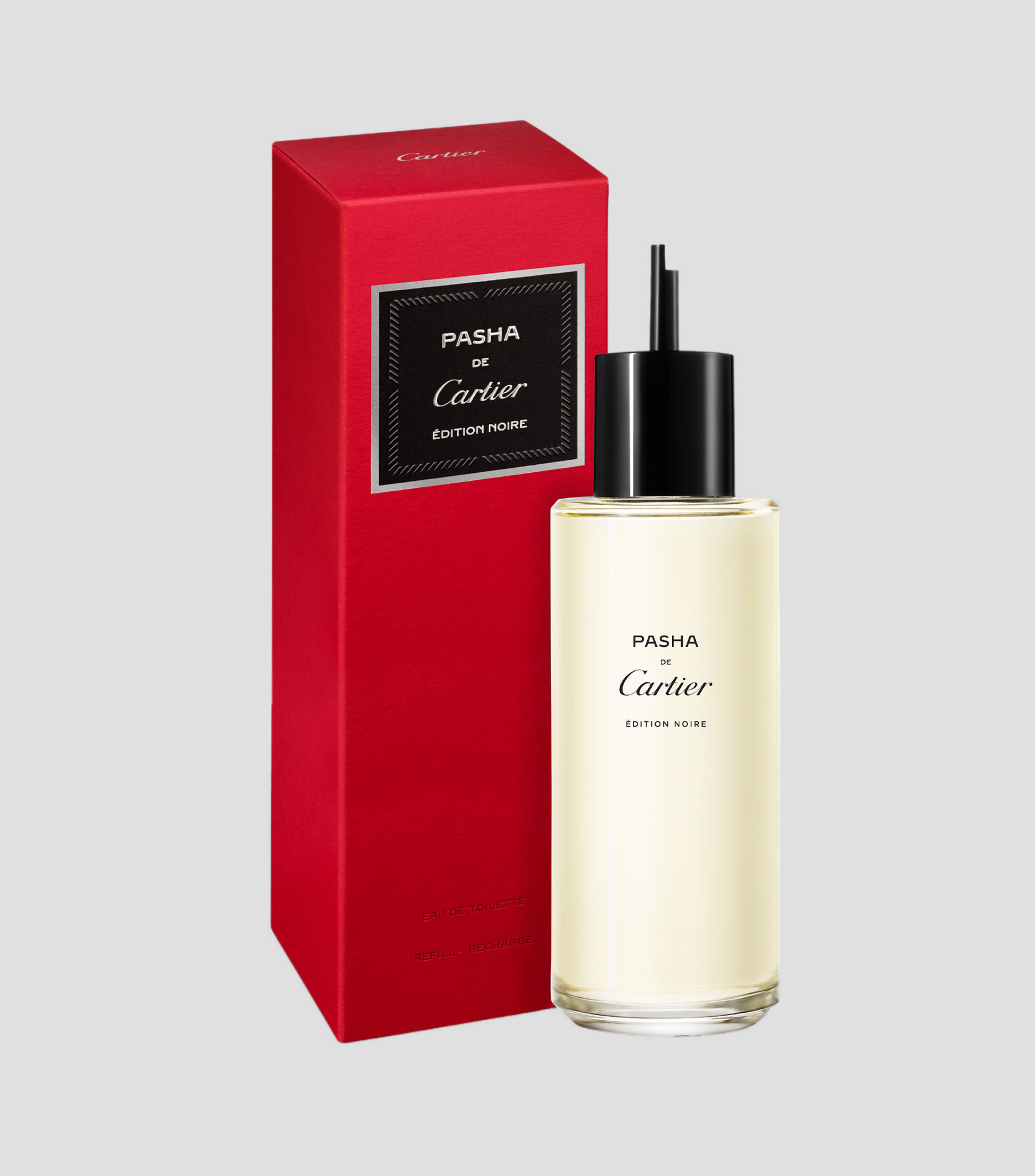 Perfume Cartier Pasha Edition Noire Refill Eau de Toilette, 200 ml para Hombre