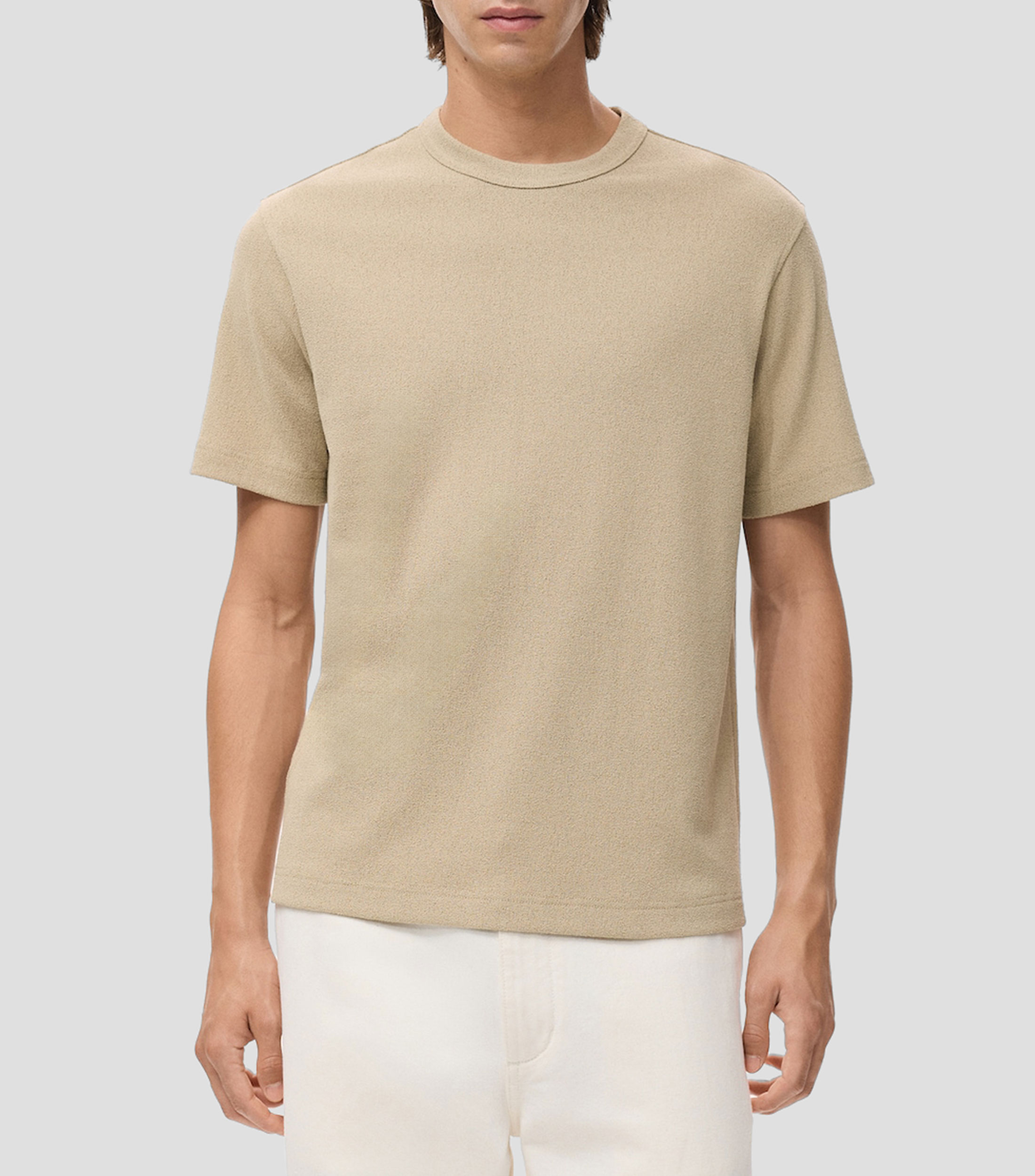 Playera cuello redondo manga corta lisa Hombre