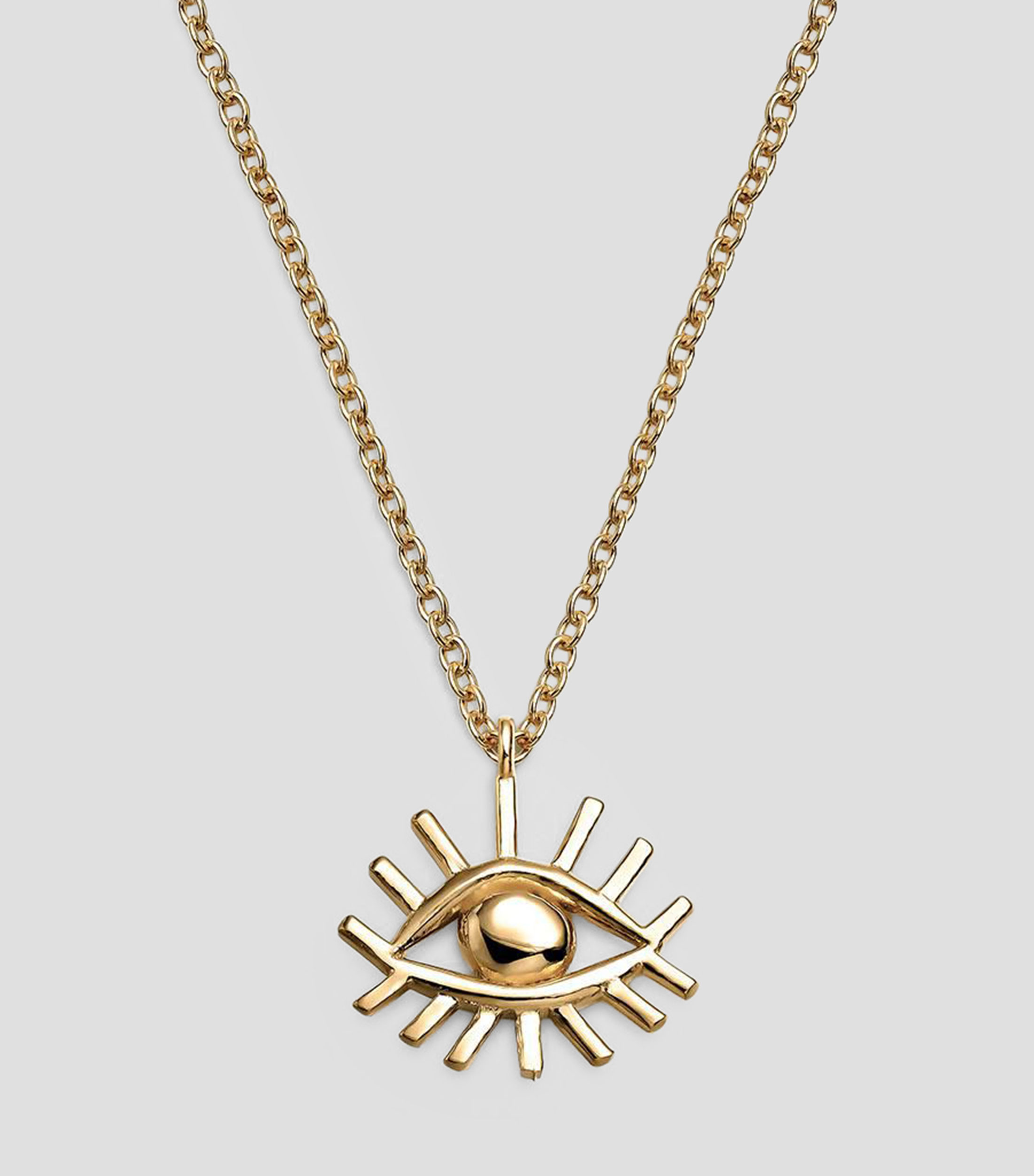 Collar ojo turco en plata .925 Mujer
