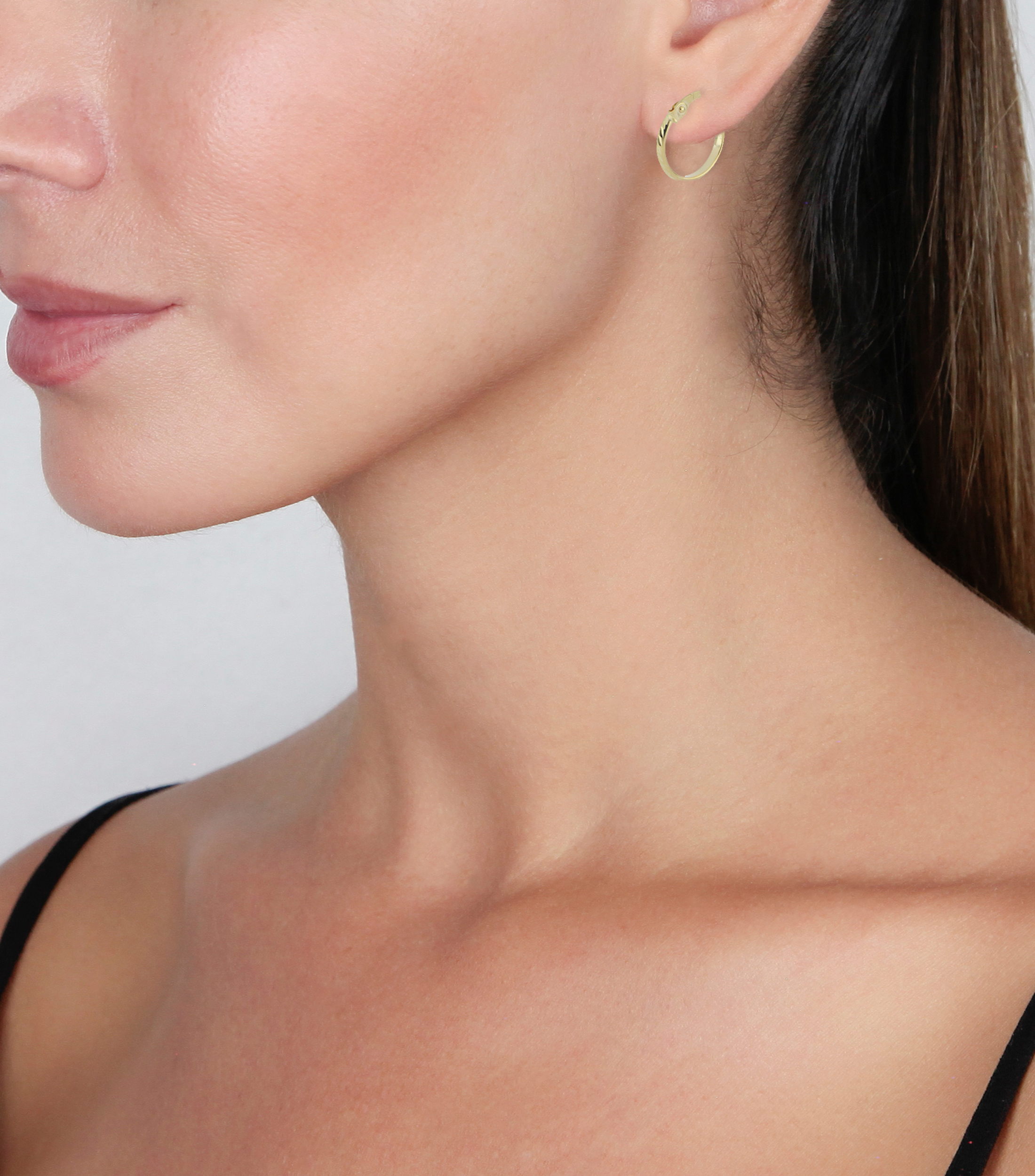 Arracadas en oro amarillo 14 Kilates Mujer
