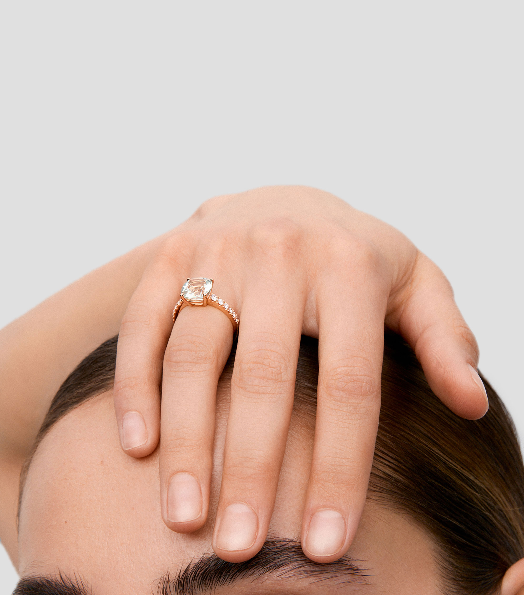 Anillo Veris en Oro con amatista Mujer