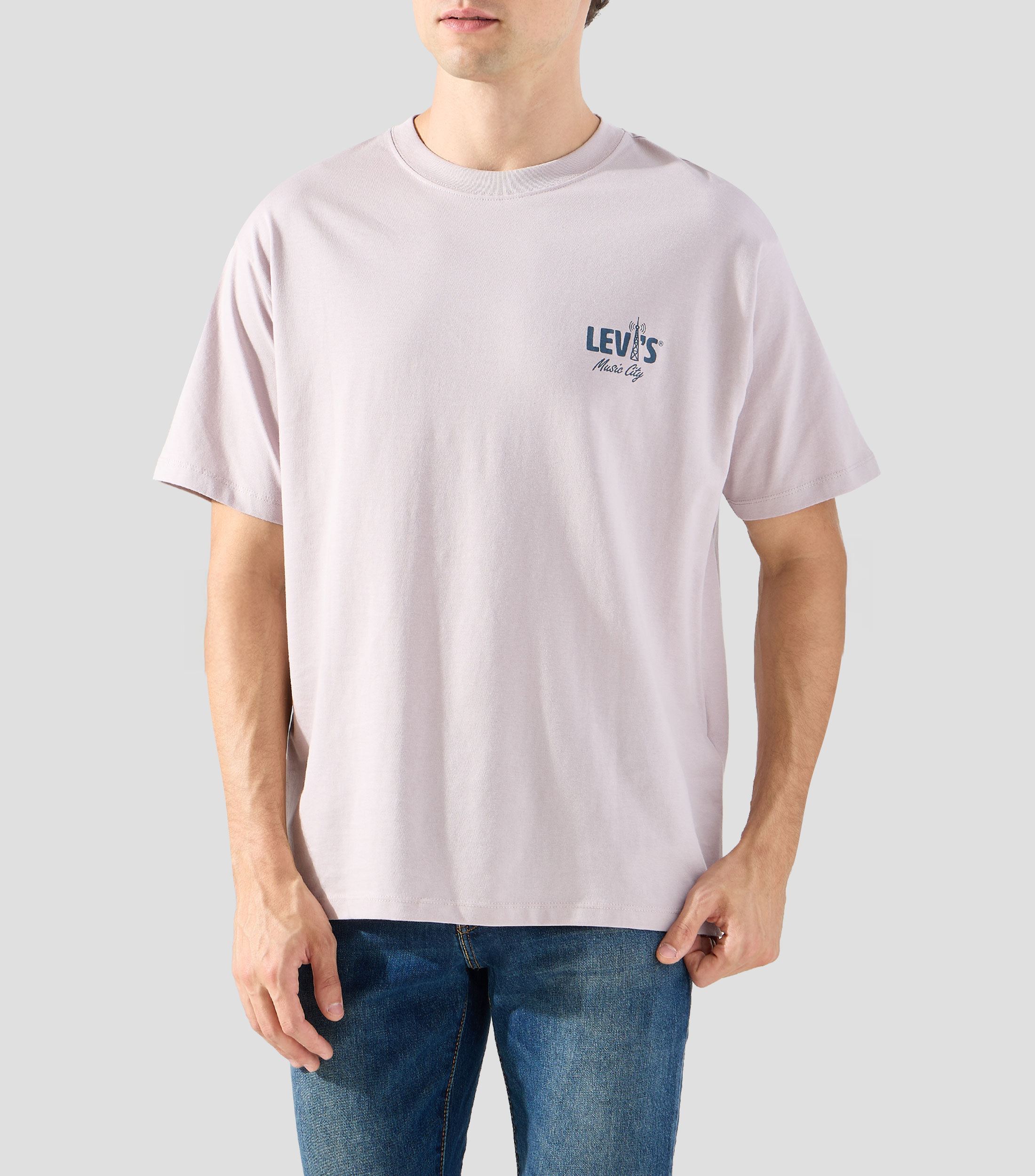 Playera cuello redondo manga corta liso Hombre