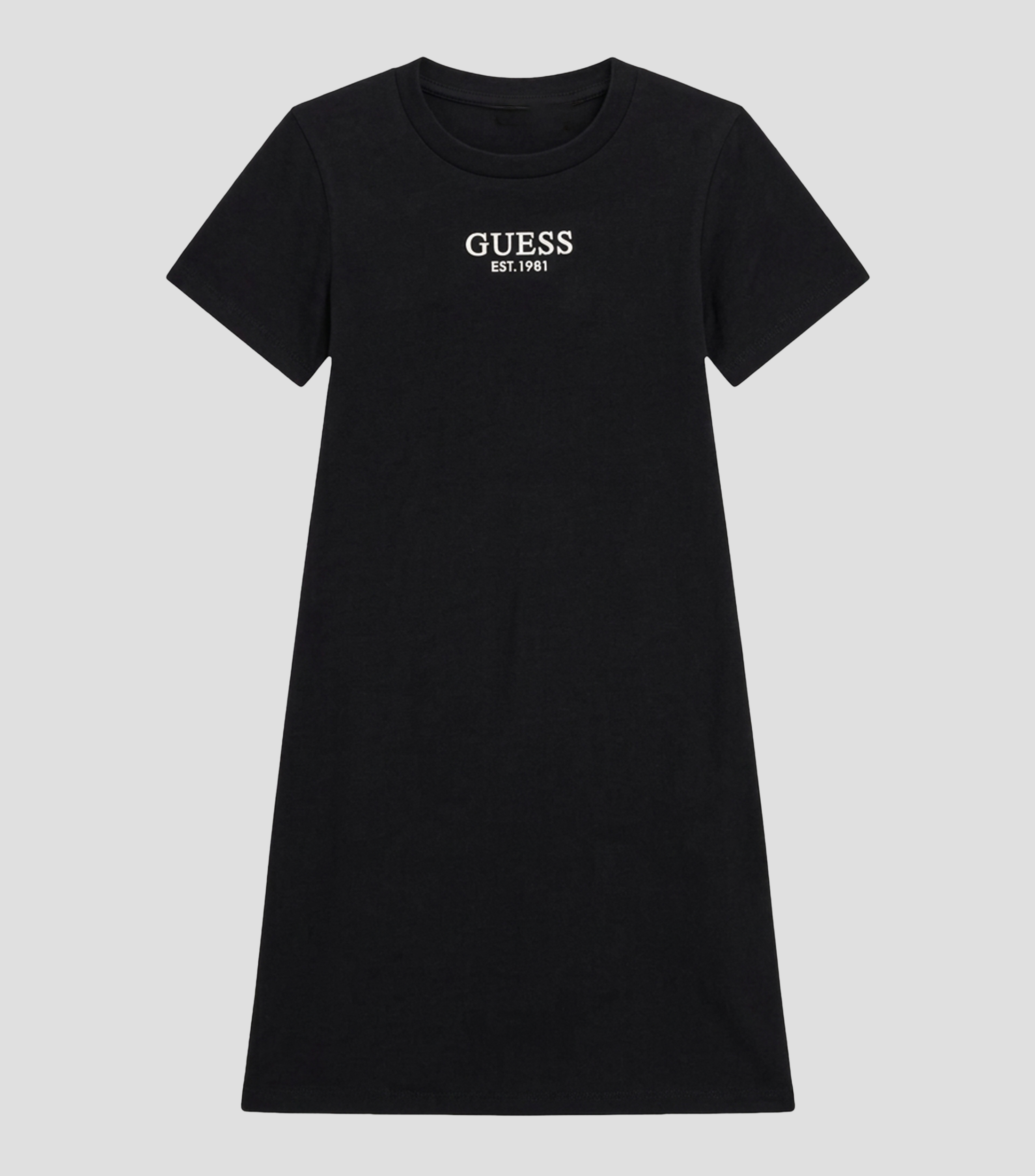 Vestido corto negro liso Niña