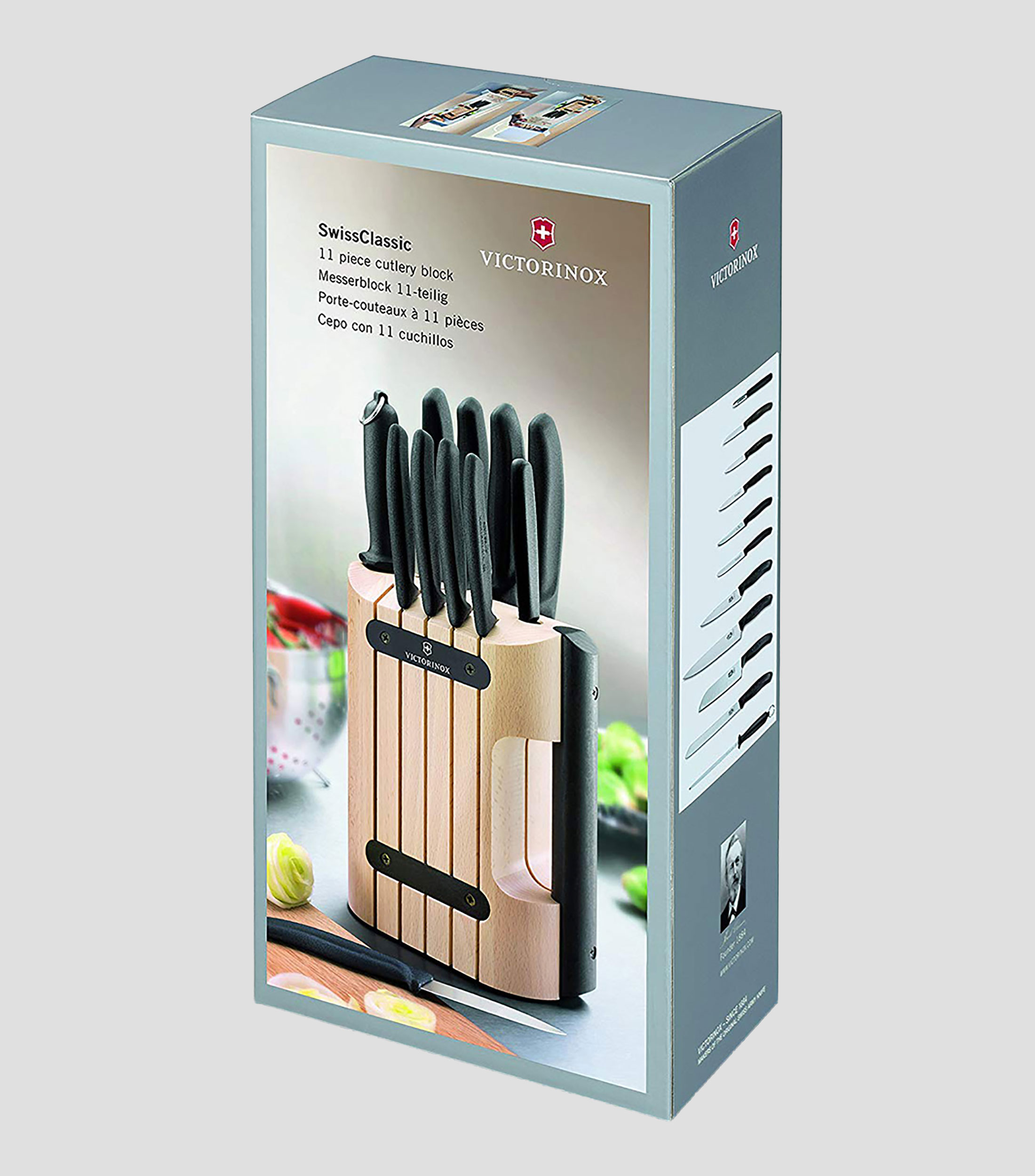 Set de Cuchillos 11 piezas en acero inoxidable