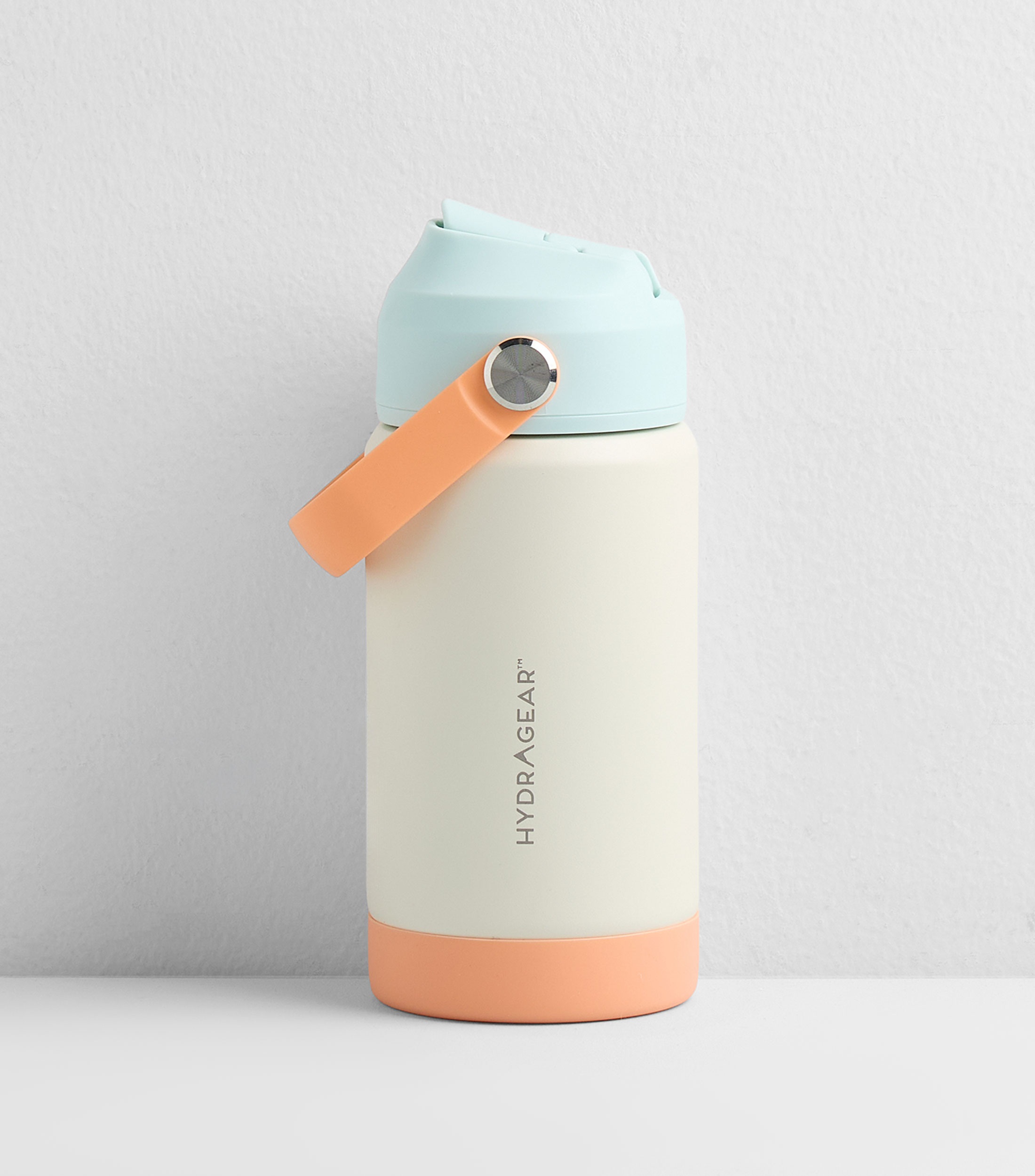 Termo crema en acero inoxidable con popote, 355 ml