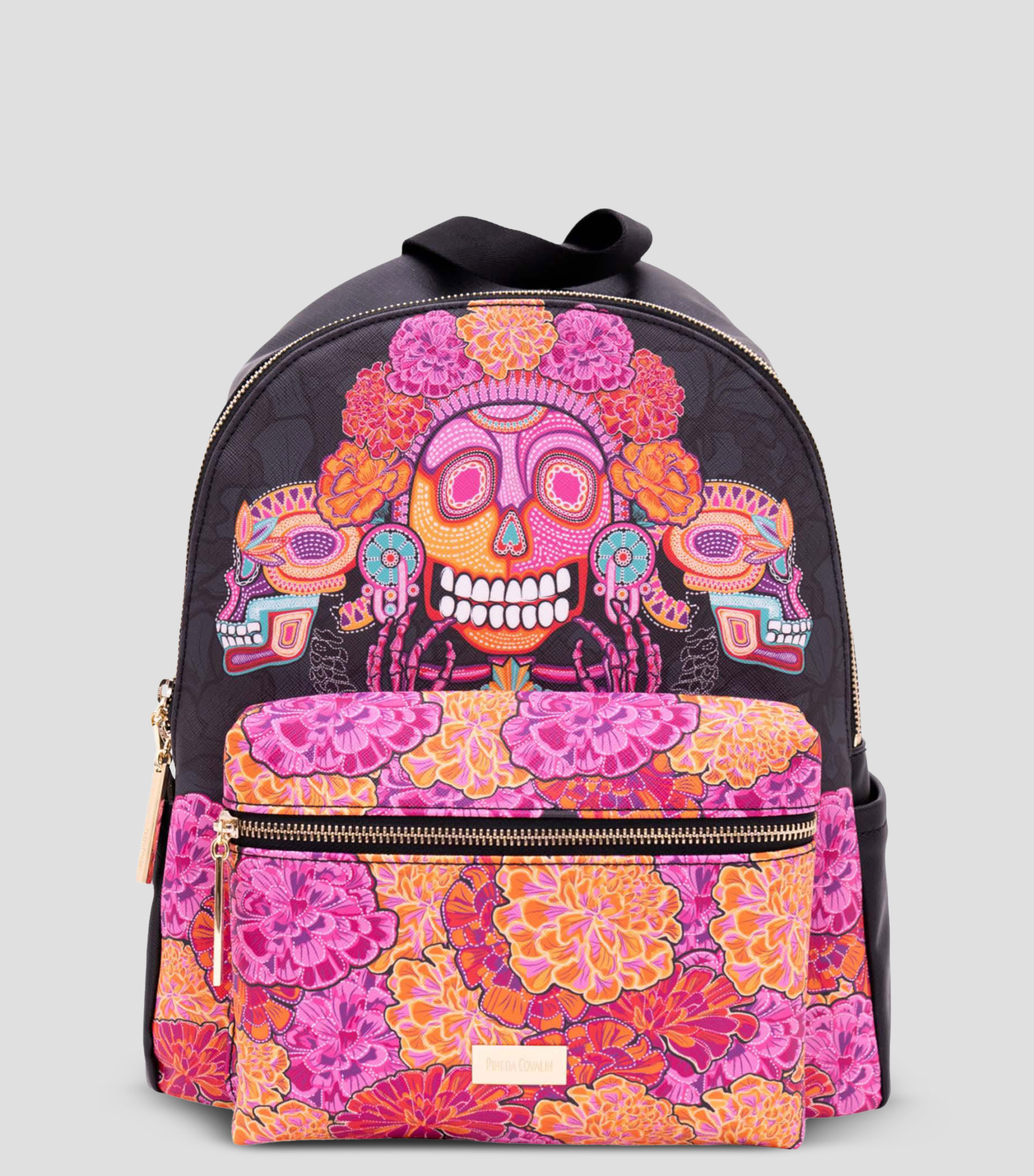 Bolsa backpack multicolor Día de Muertos con Catrina Mujer