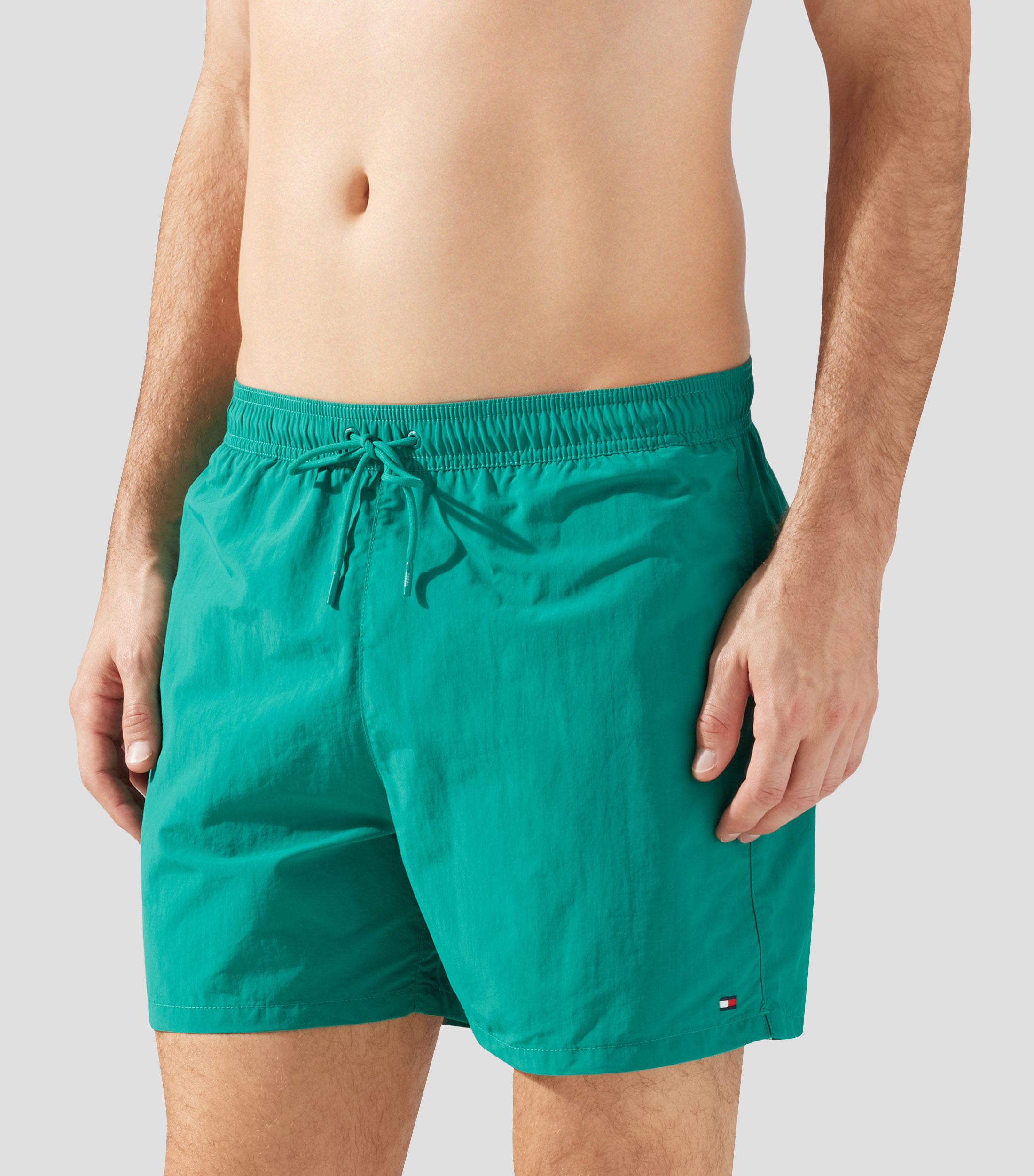 Traje de baño corto liso Hombre