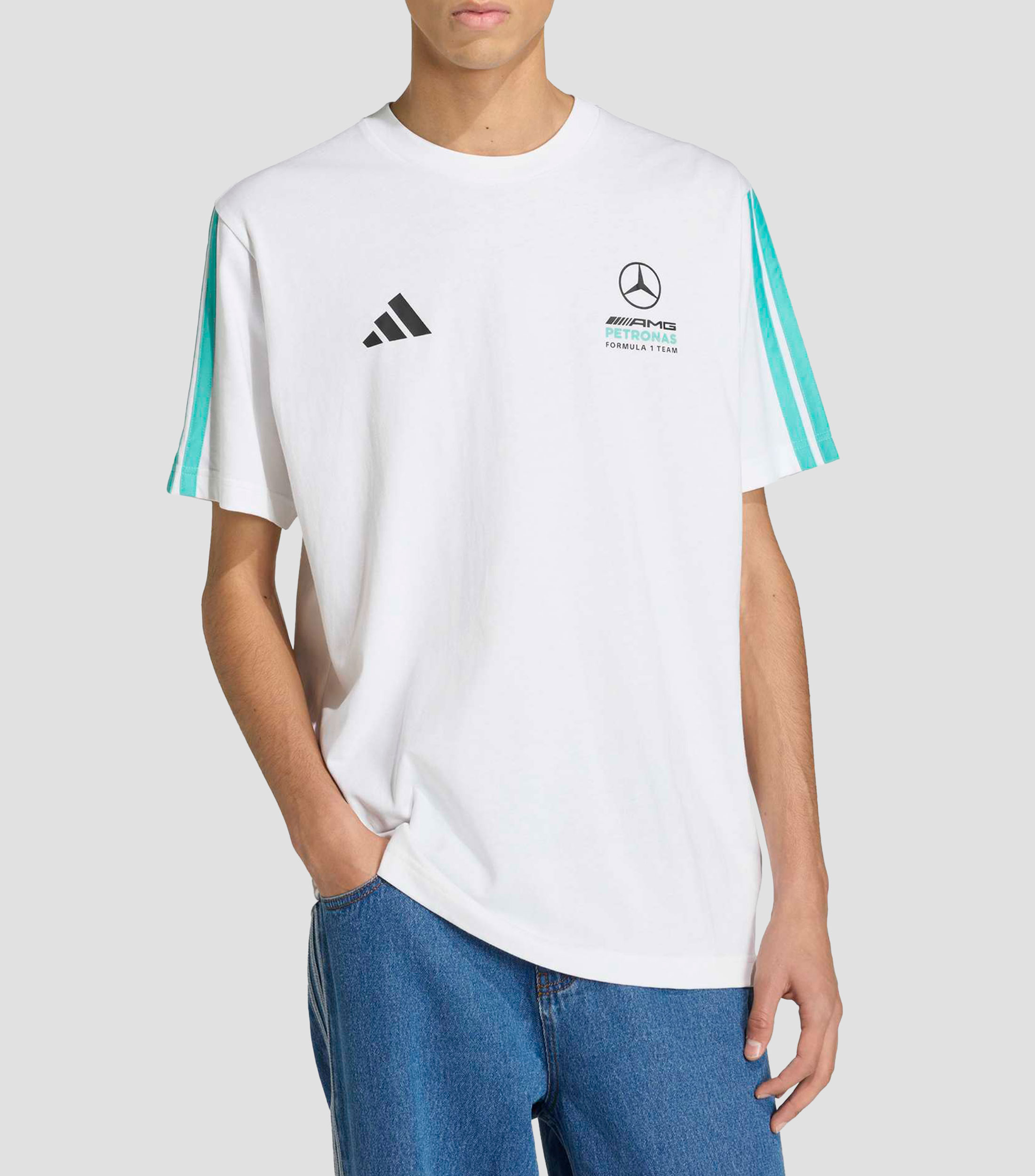 Playera deportiva Mercedes AMG Petronas F1 Team estampada Hombre
