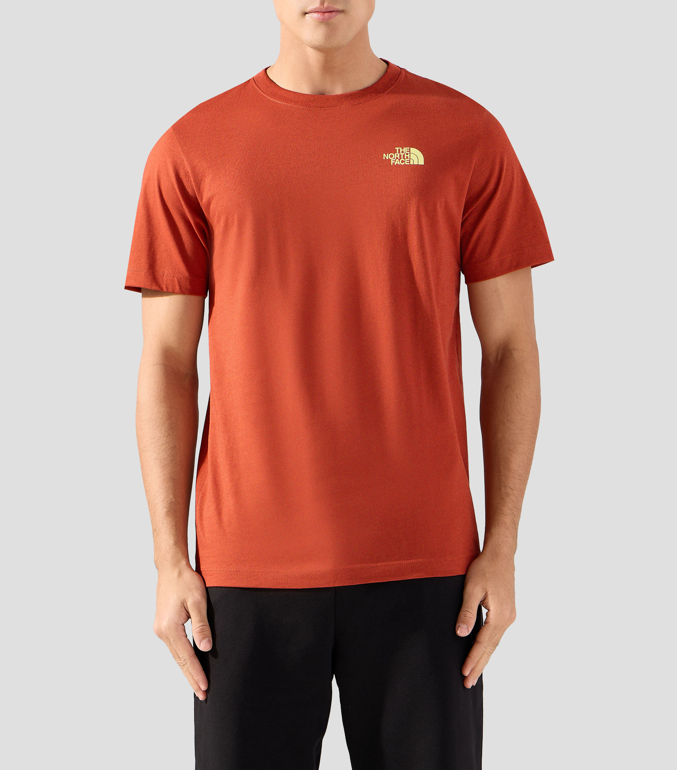 Playera cuello redondo manga corta estampada Hombre