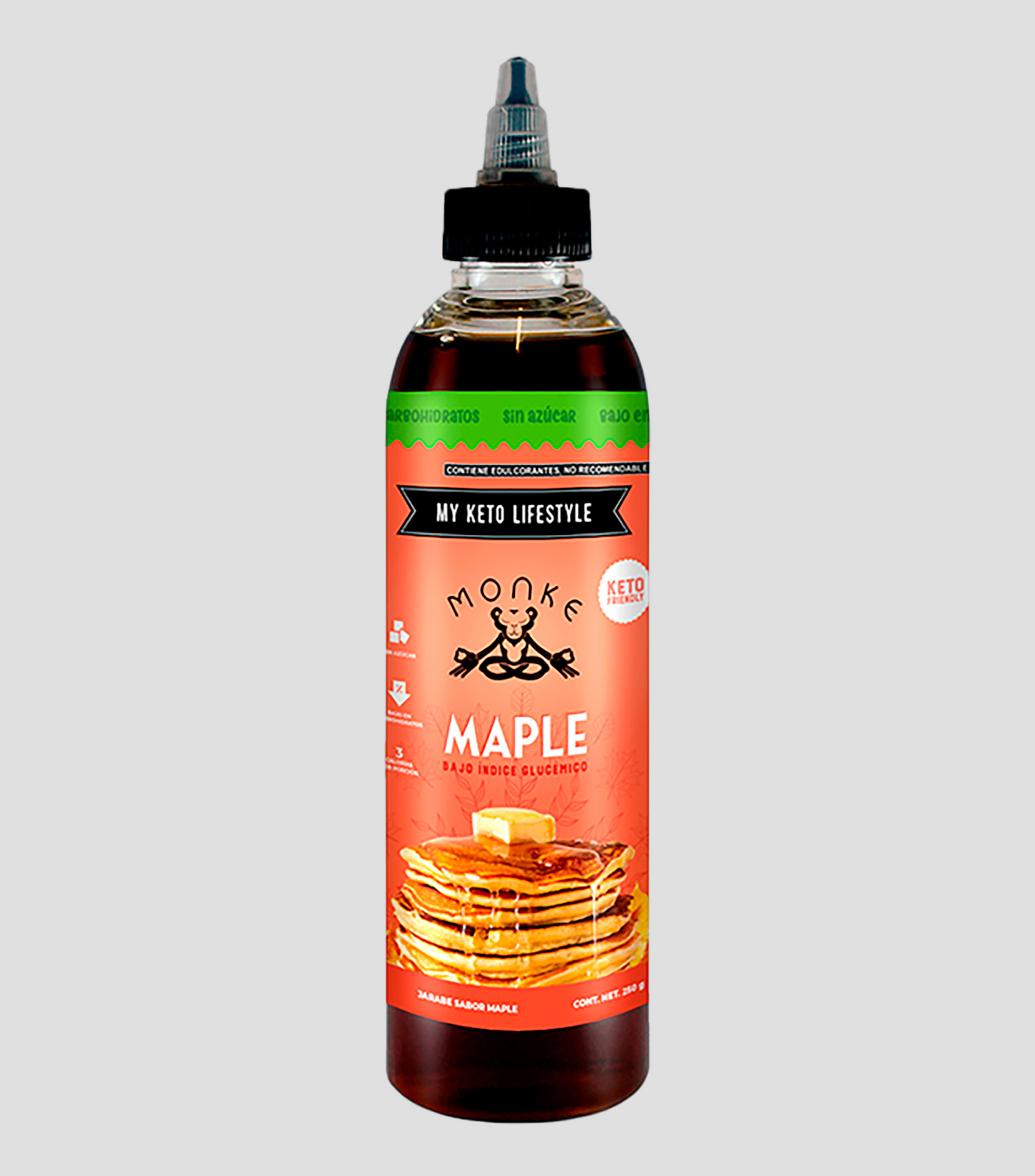 Jarabe Monk Fruit sabor maple, 250 g