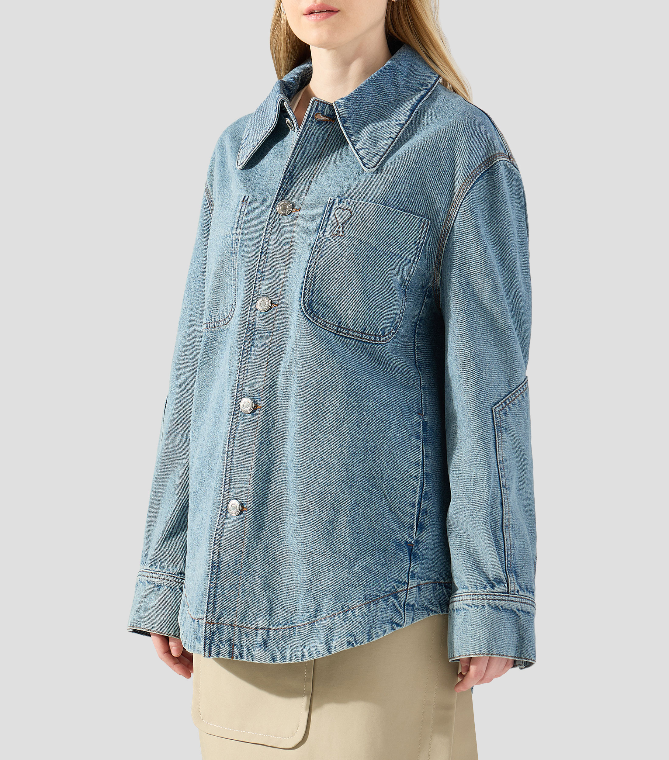 Sobrecamisa de mezclilla Mujer