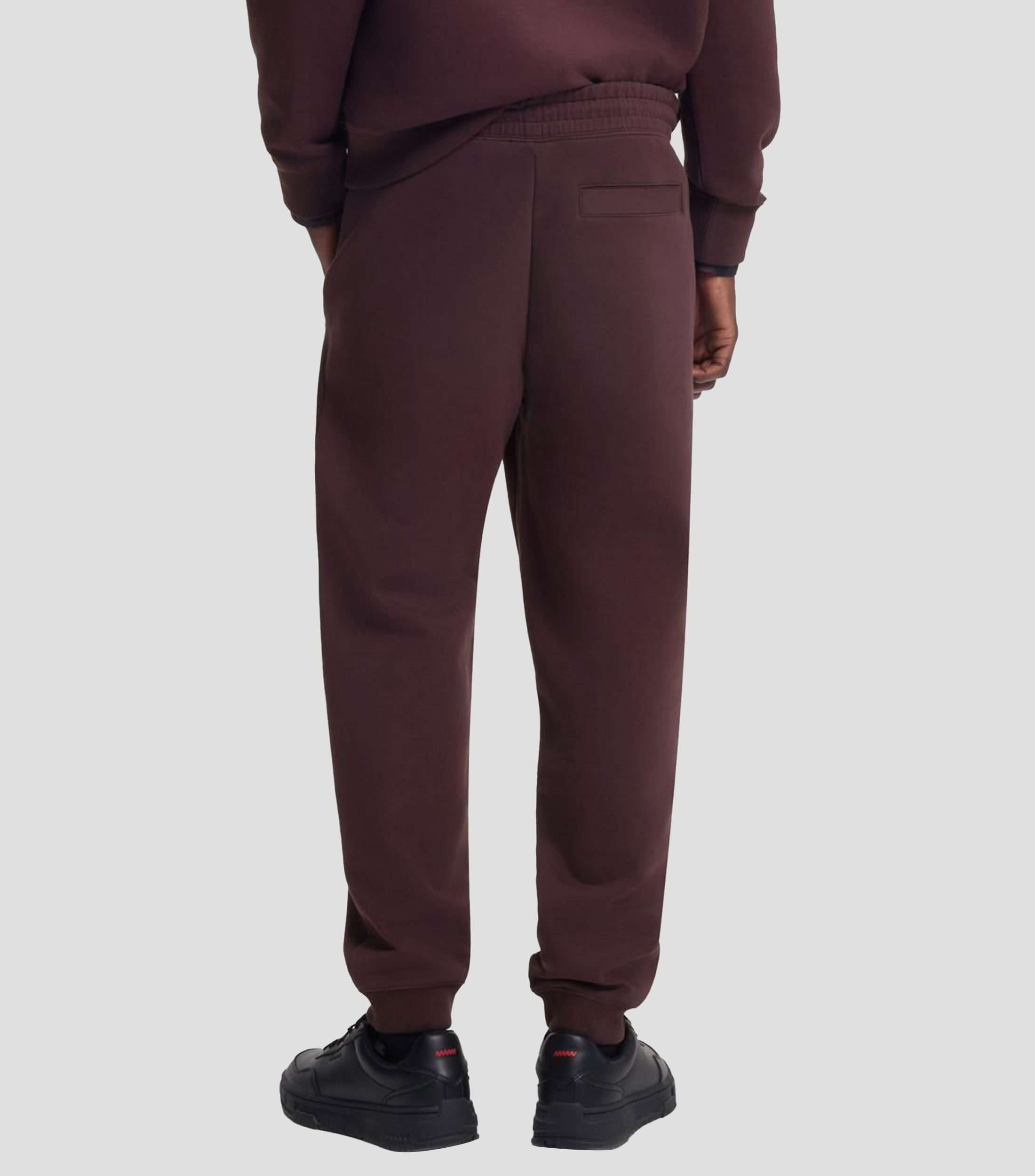 Pants HUGO de chándal de algodón con logo apilado Hombre