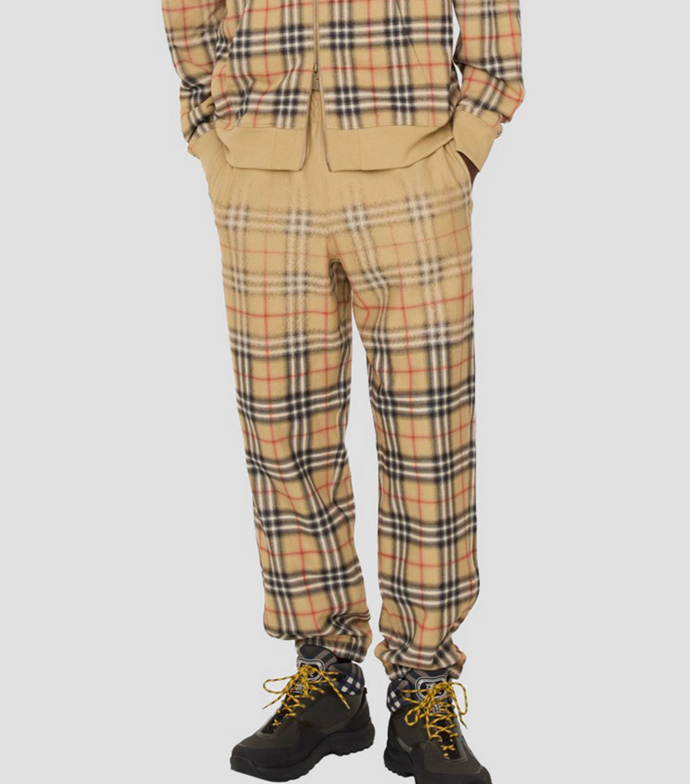Pants con cuadros Hombre