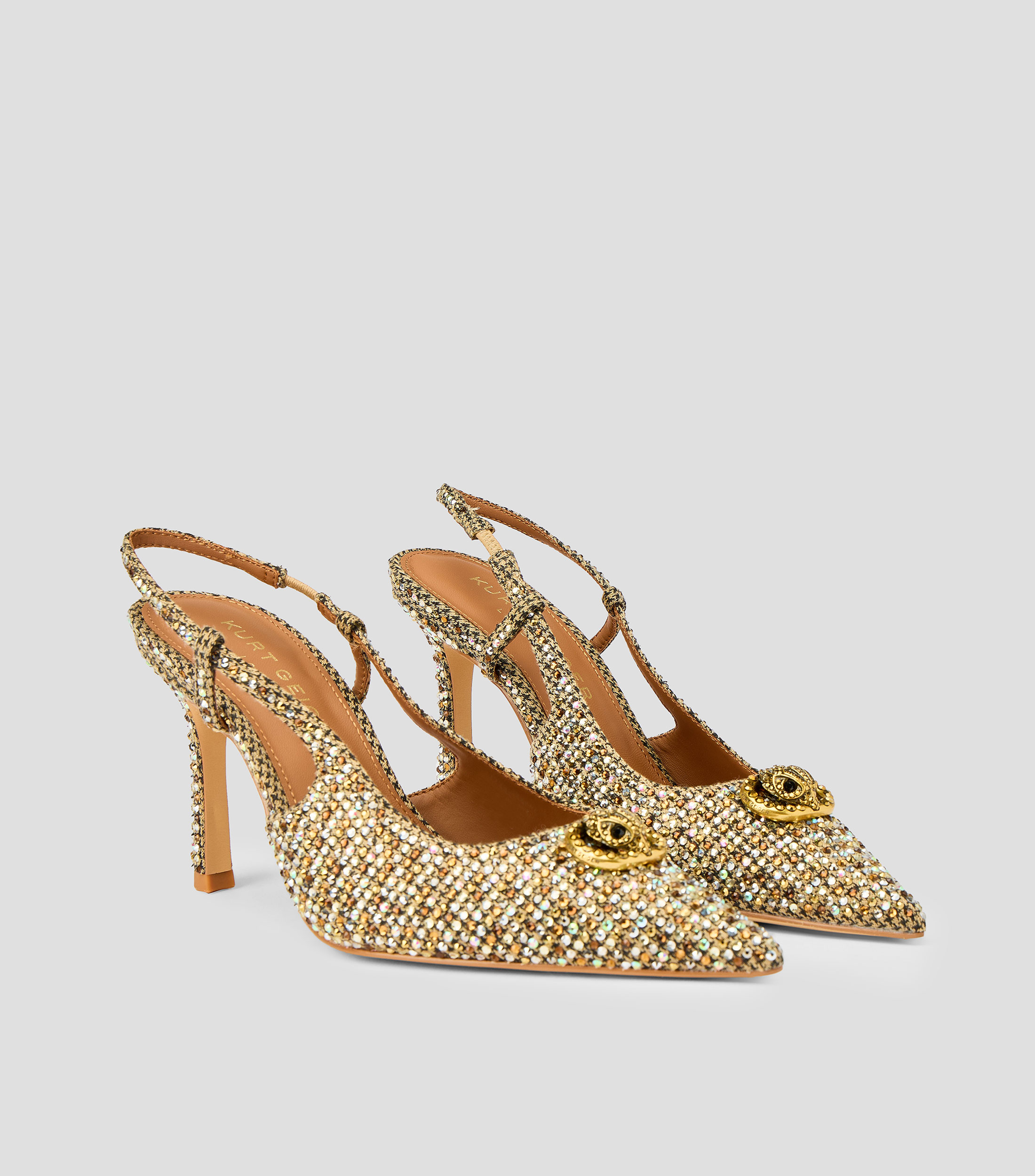 Zapatillas con tacón delgado de 9.5 cm Mujer