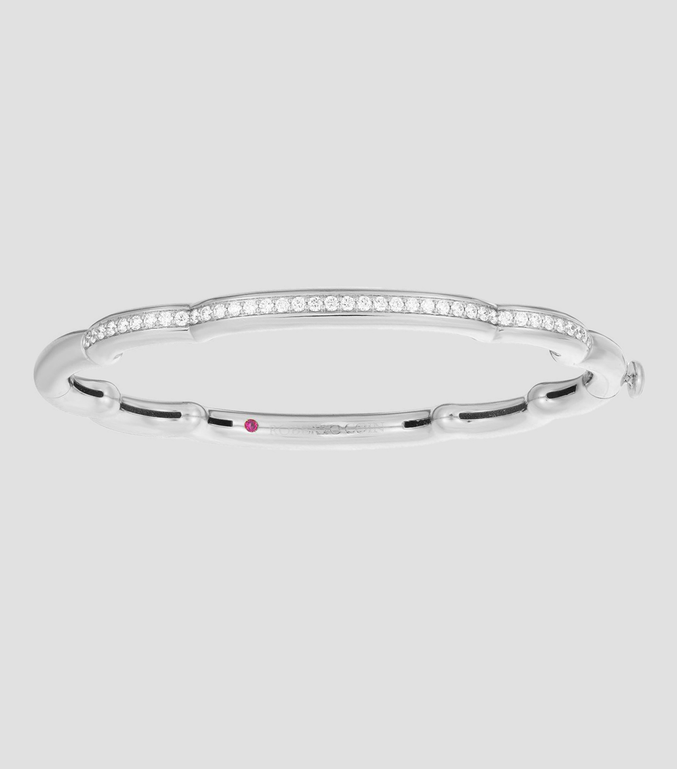 Brazalete en oro blanco de 18 kilates con diamantes Cialoma Mujer