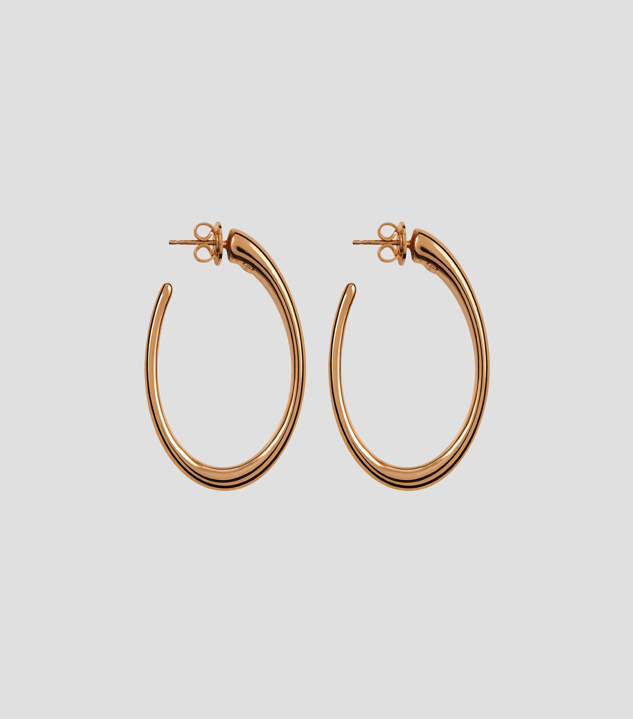 Pendientes de aro grandes en plata .925 Hooped Earrings Mujer