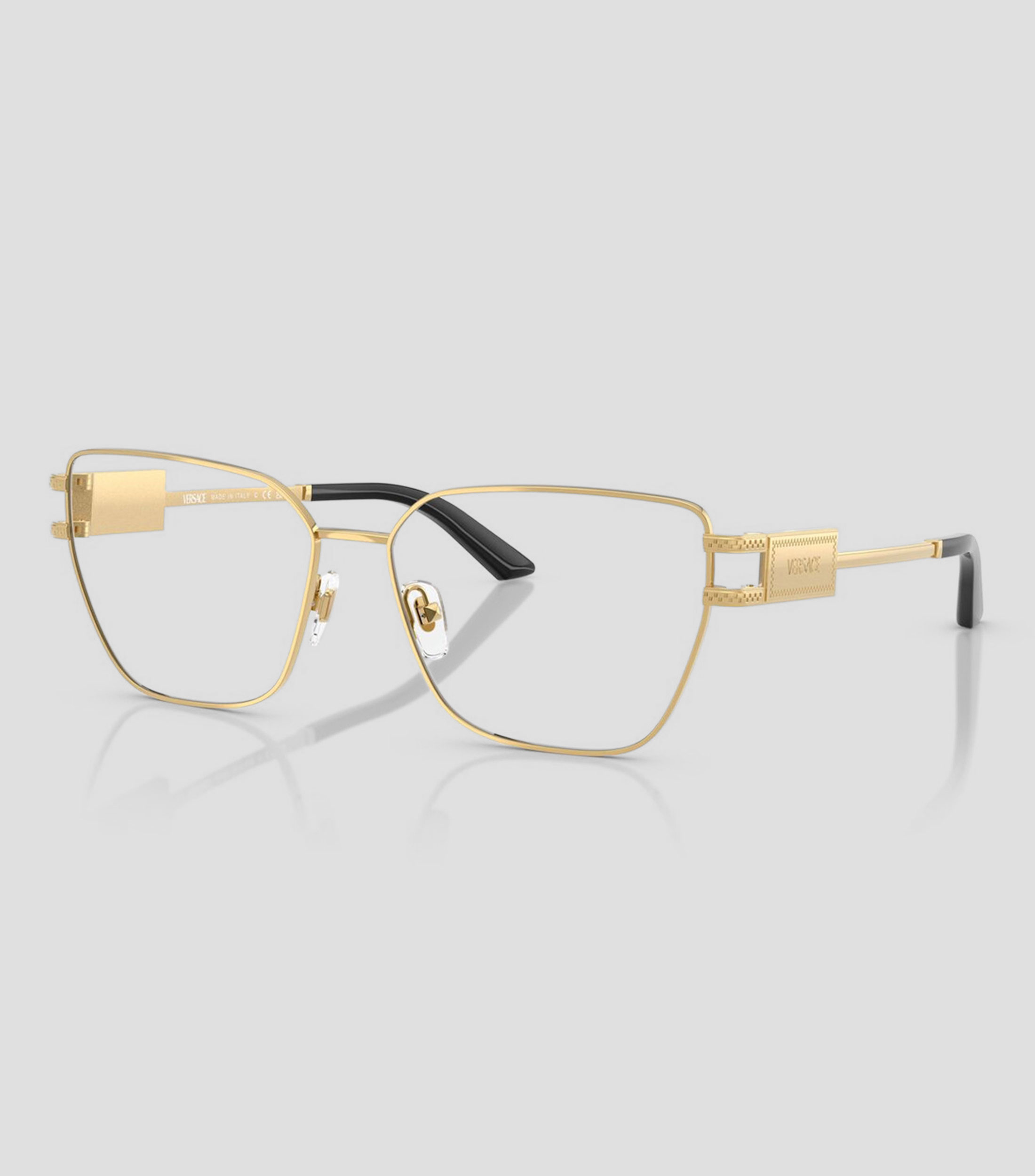 Lentes oftálmicos ojo de gato dorados Mujer