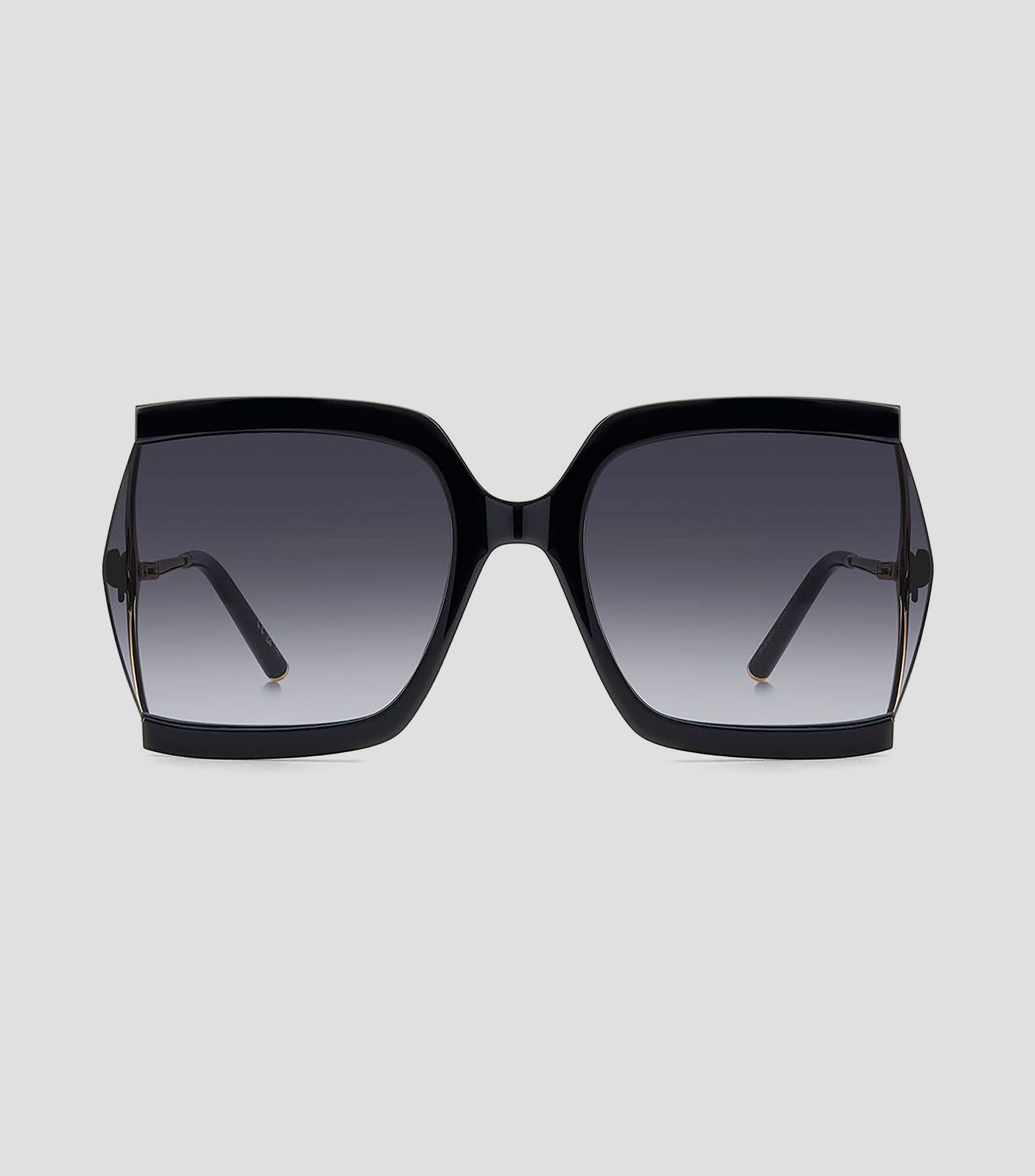 Lentes de sol cuadrados Her negro con dorado Mujer